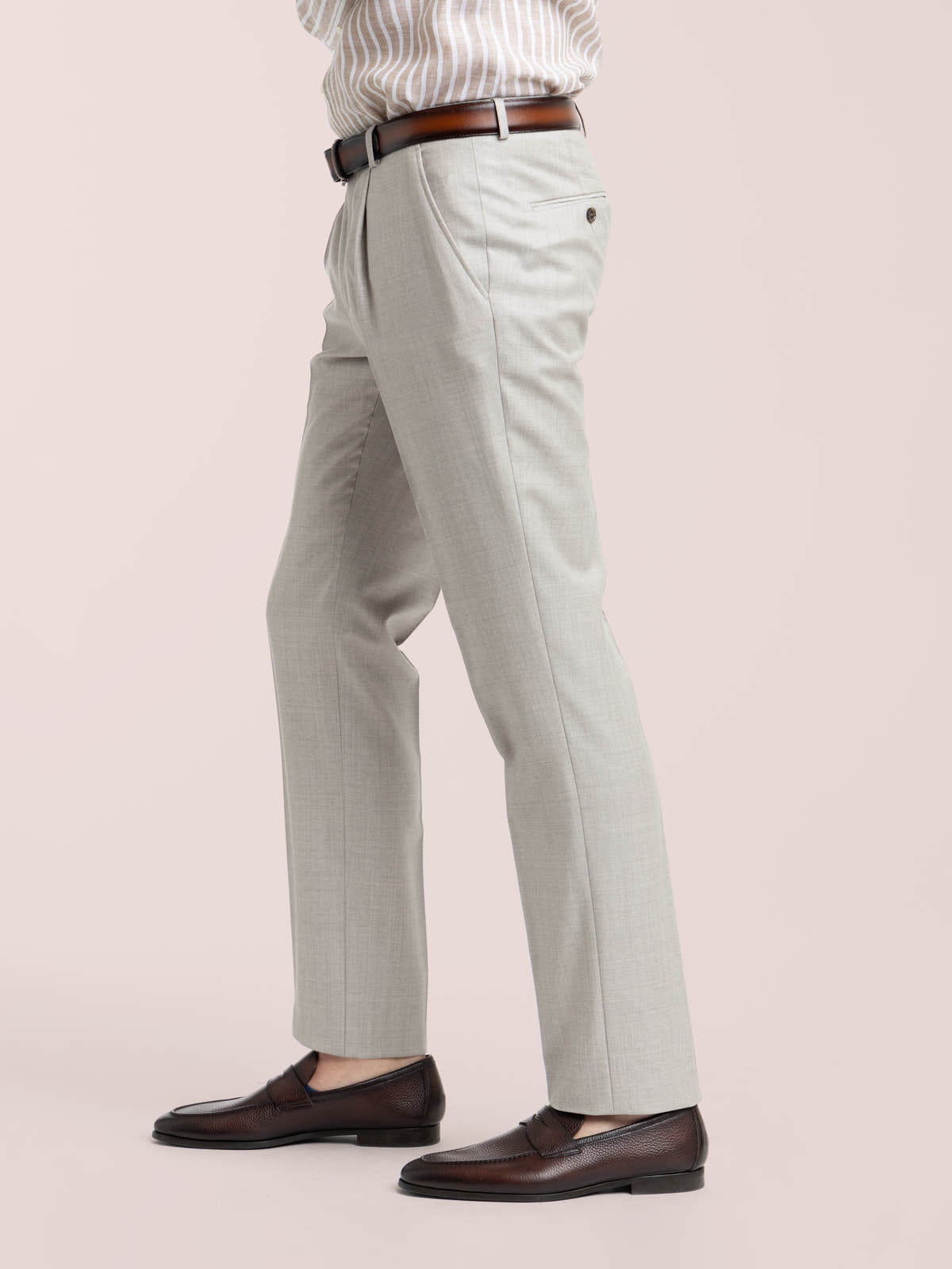 Grey Wool Trousers