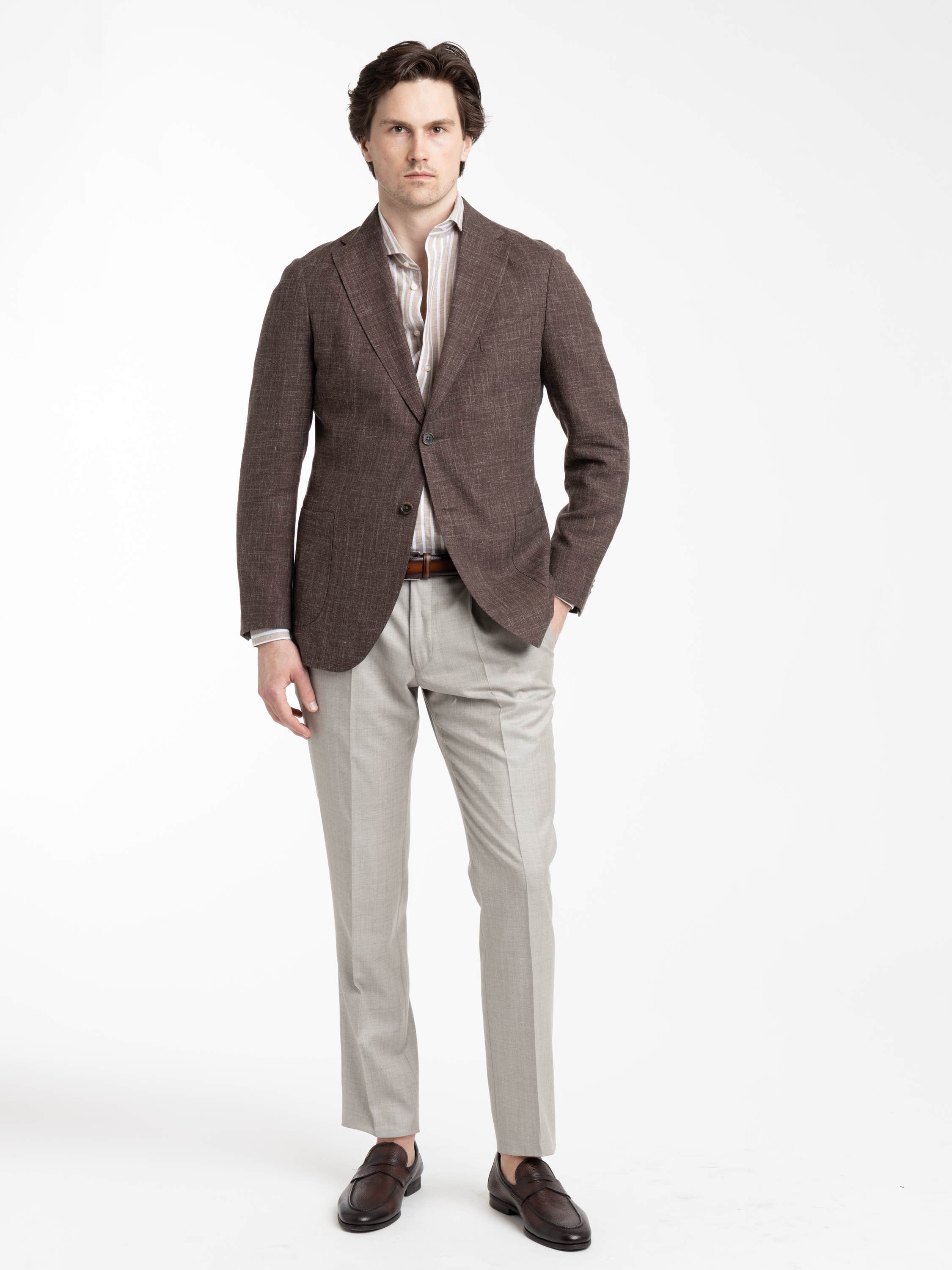 Grey Wool Trousers