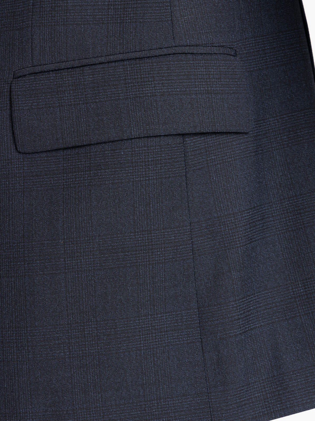 Navy Textured Tailored Suit