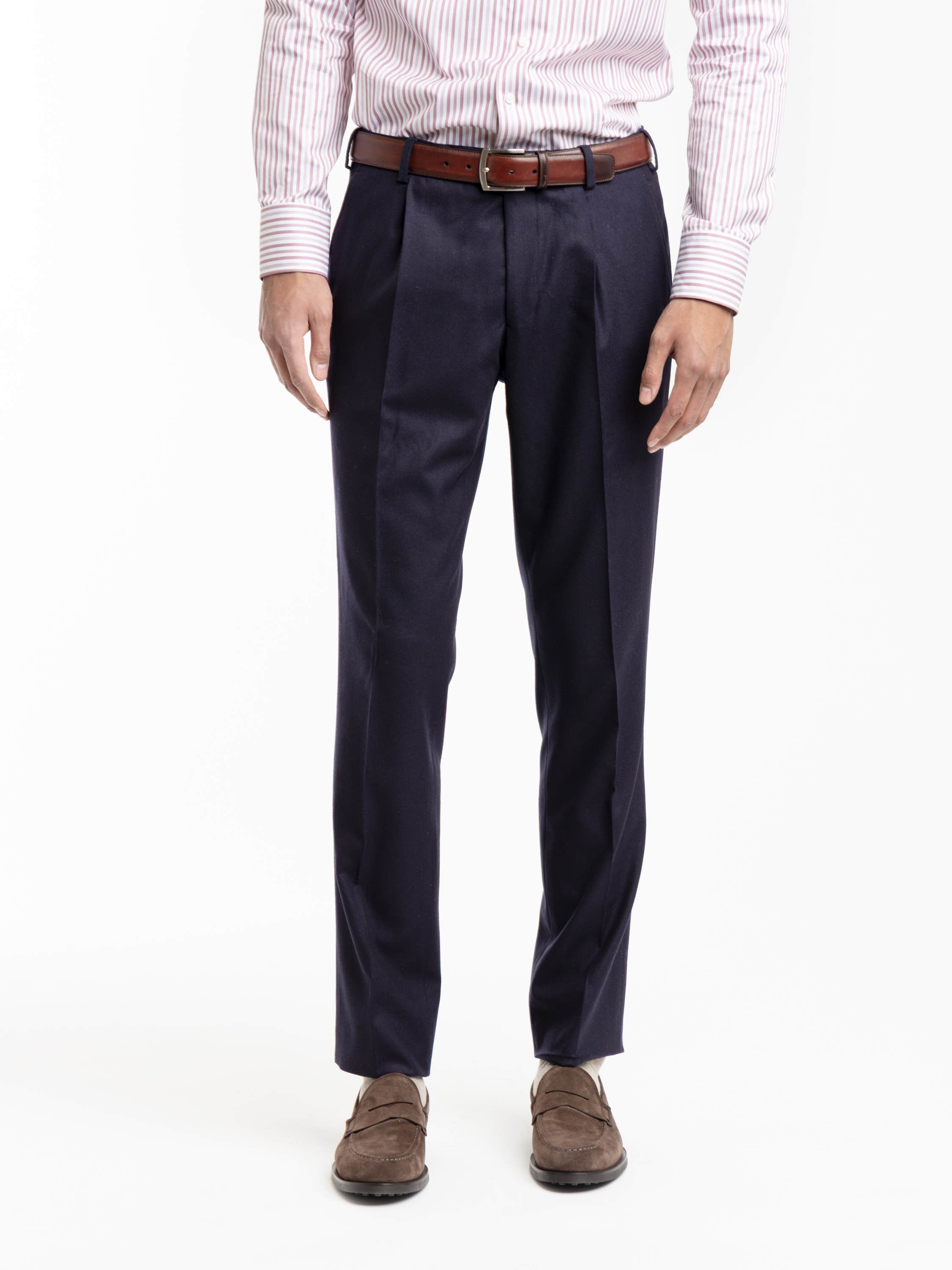 Navy Wool Dress Pant