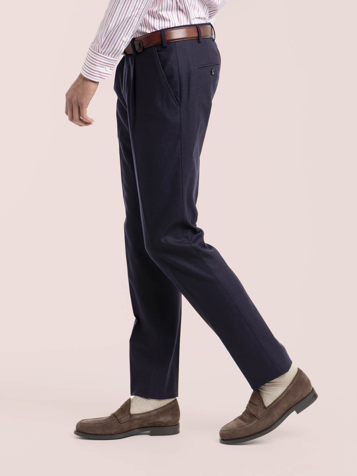 Navy Wool Dress Pant