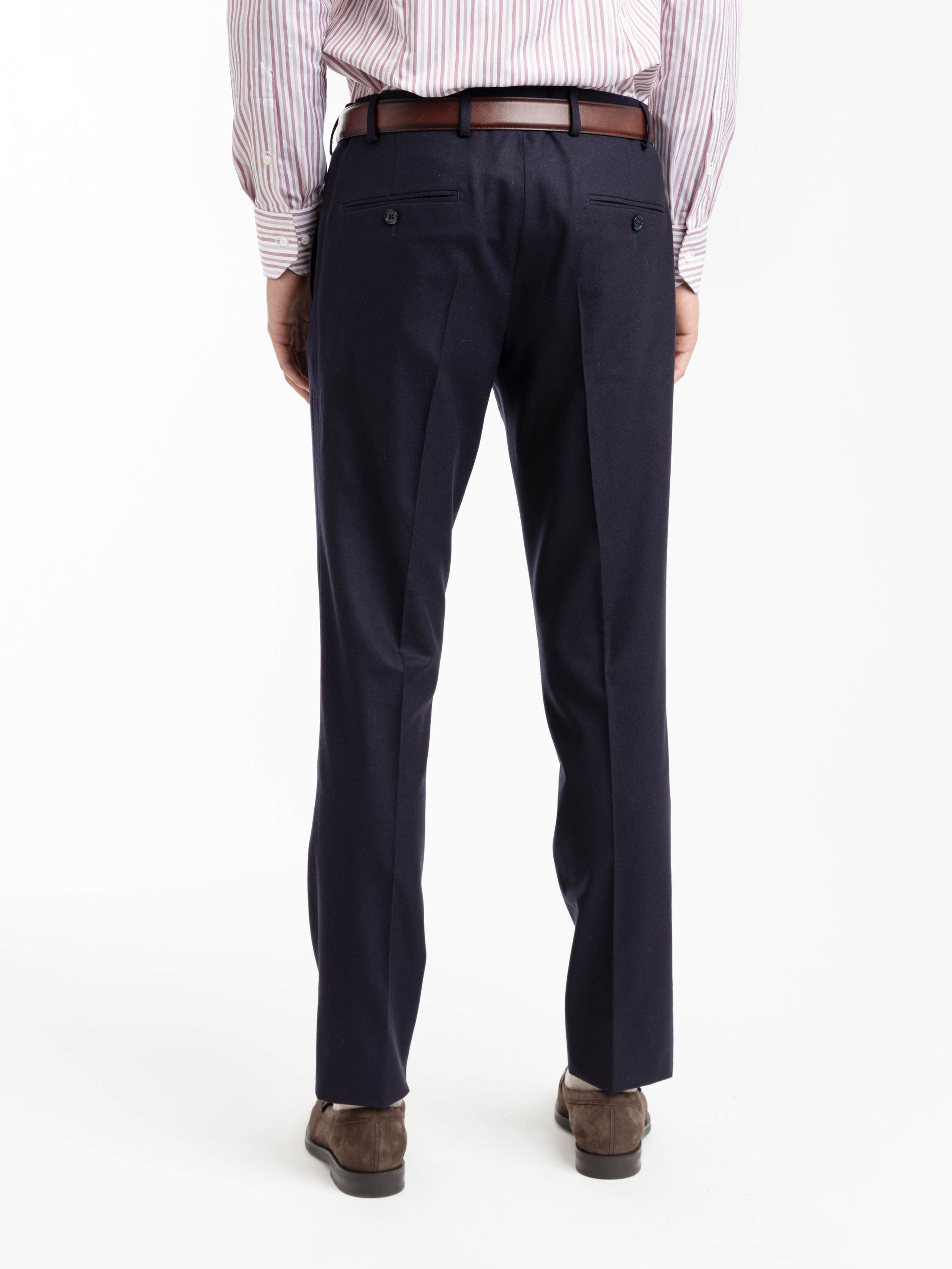 Navy Wool Dress Pant