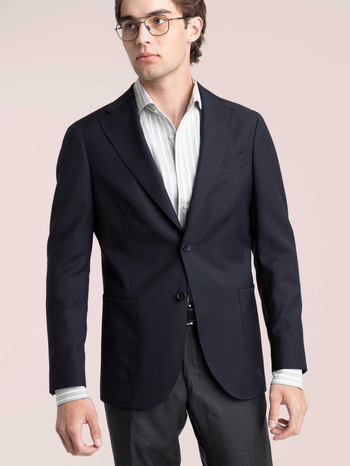 Navy Wool Sport Jacket