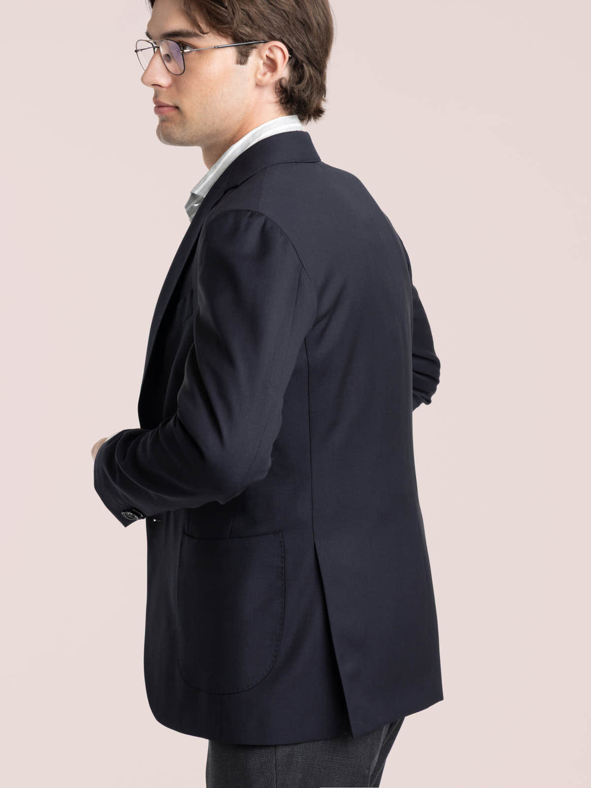 Navy Wool Sport Jacket