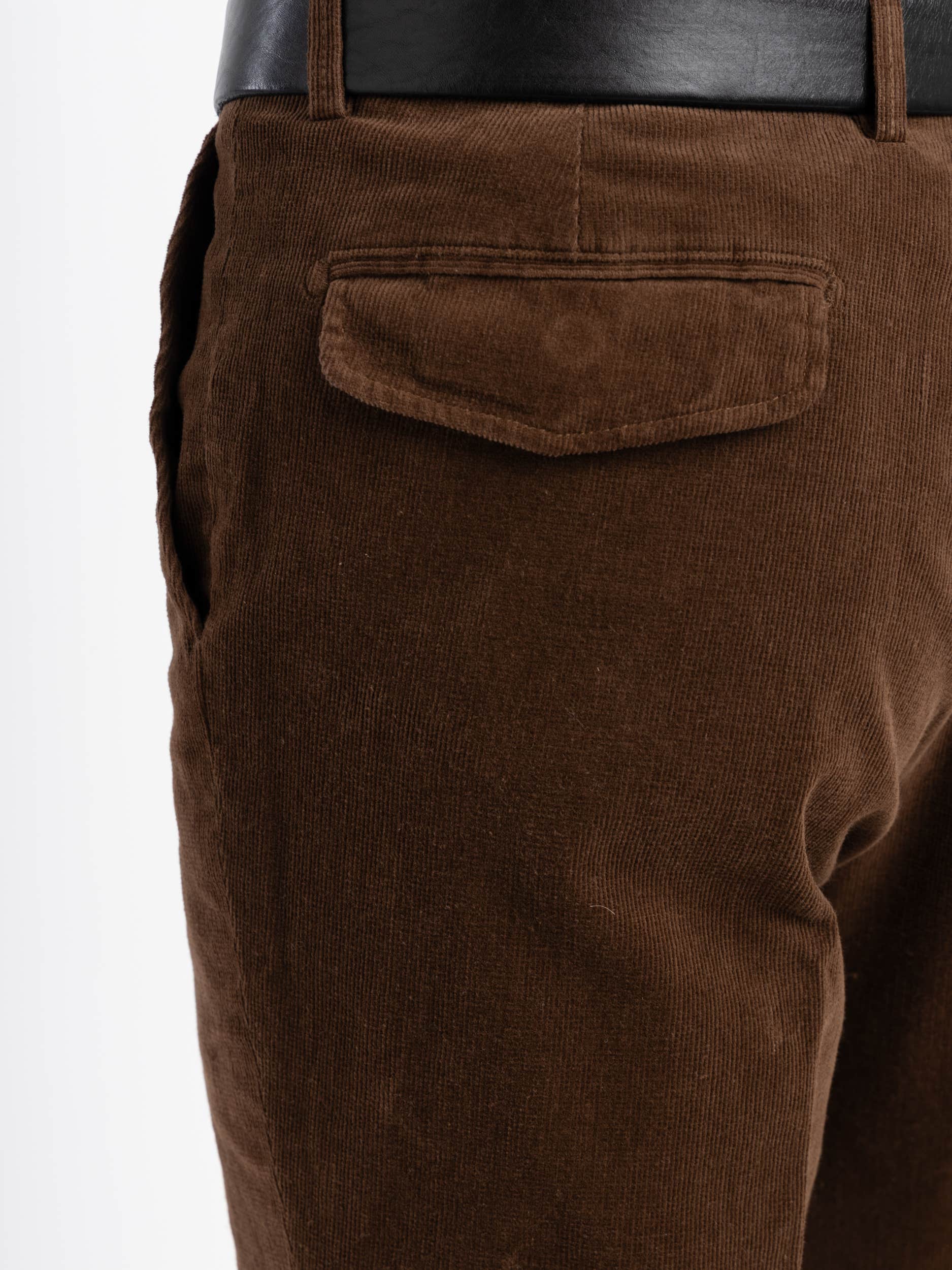 Dark Brown Cotton Dress Pants, Size 56 –