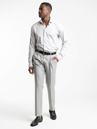 Emanuel Berg Grey Cotton Sport Shirt