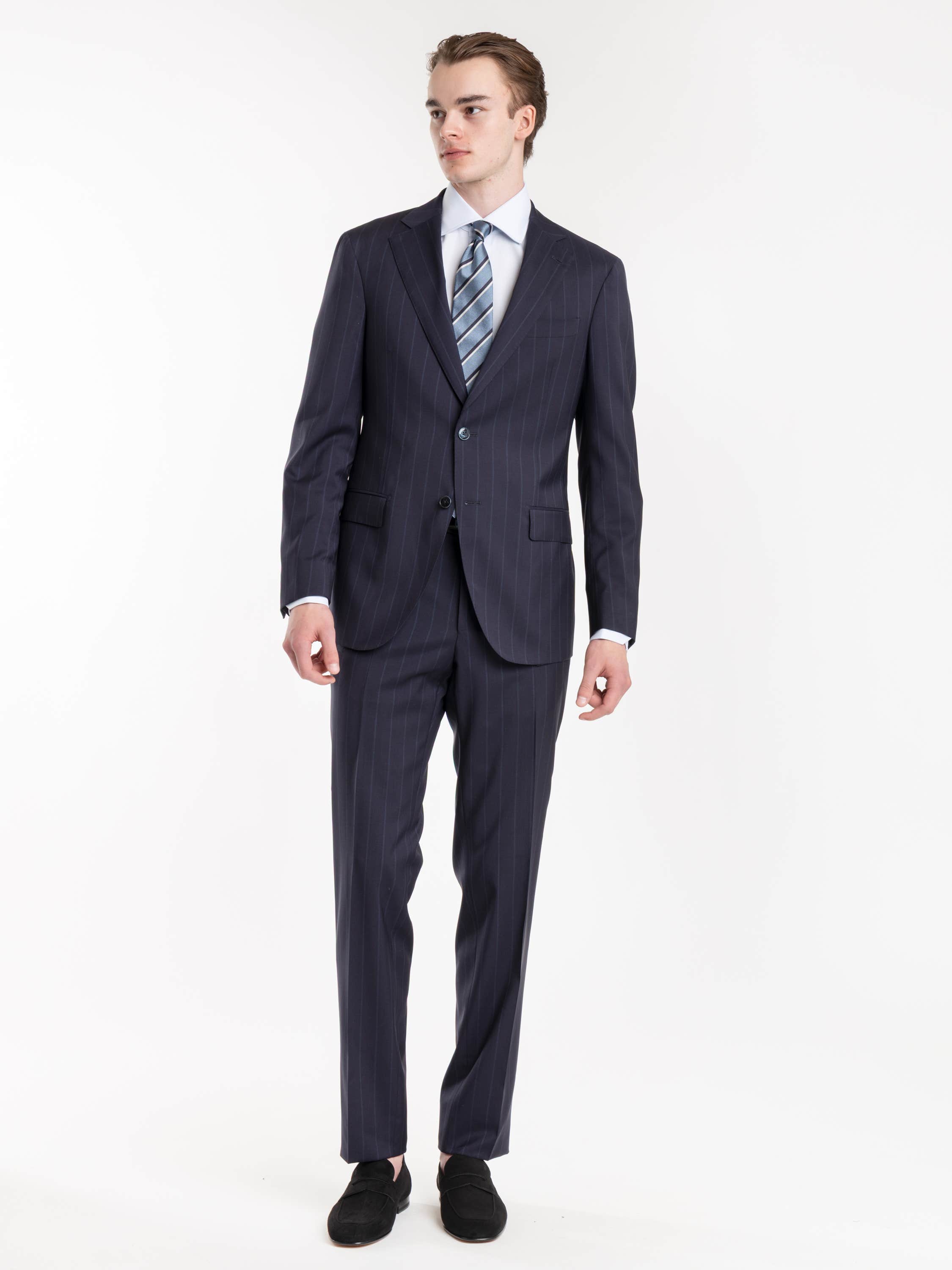 Light Blue Cotton Textured Dress Shirt