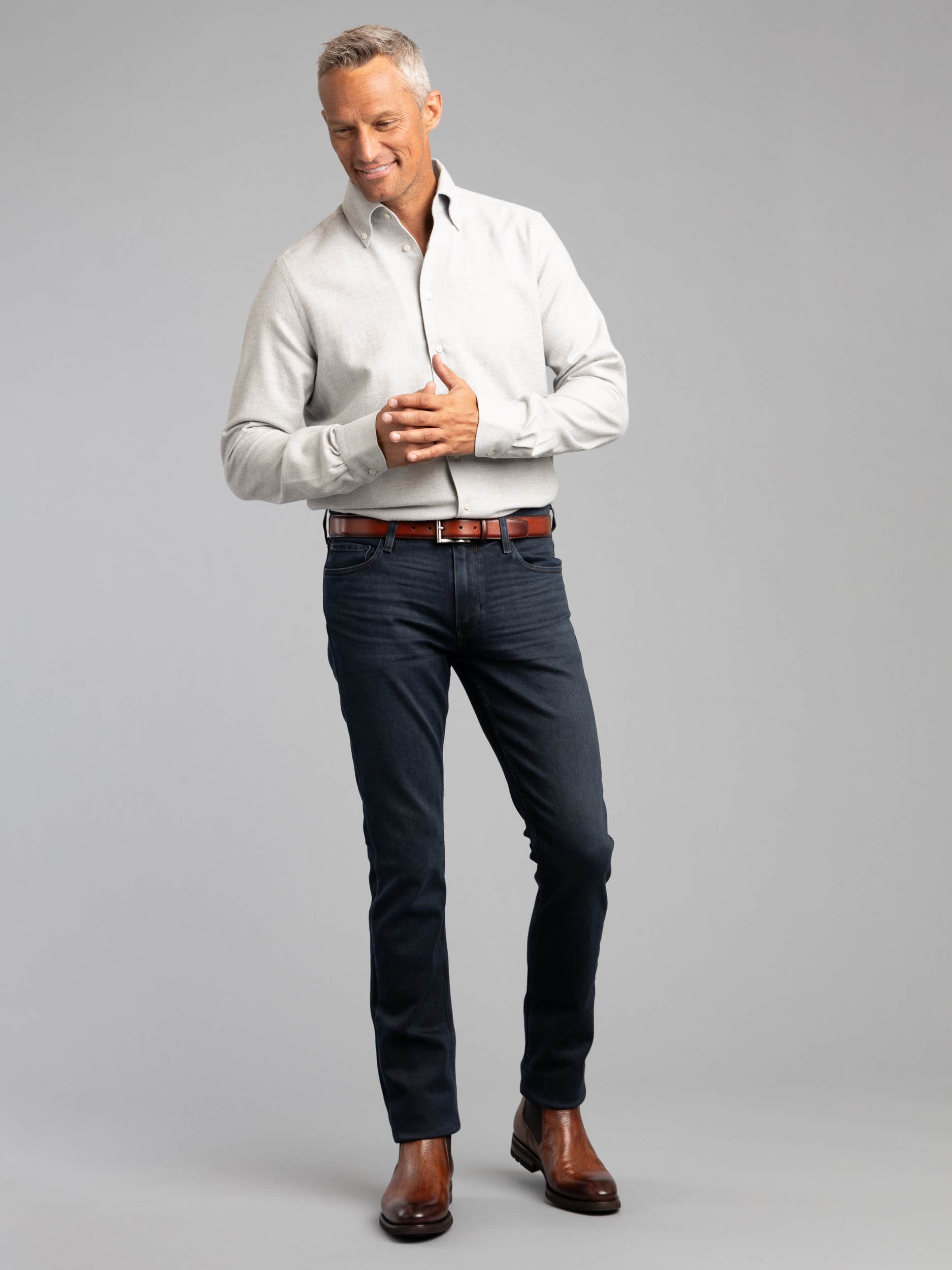 Best shirt colors with charcoal gray pants
