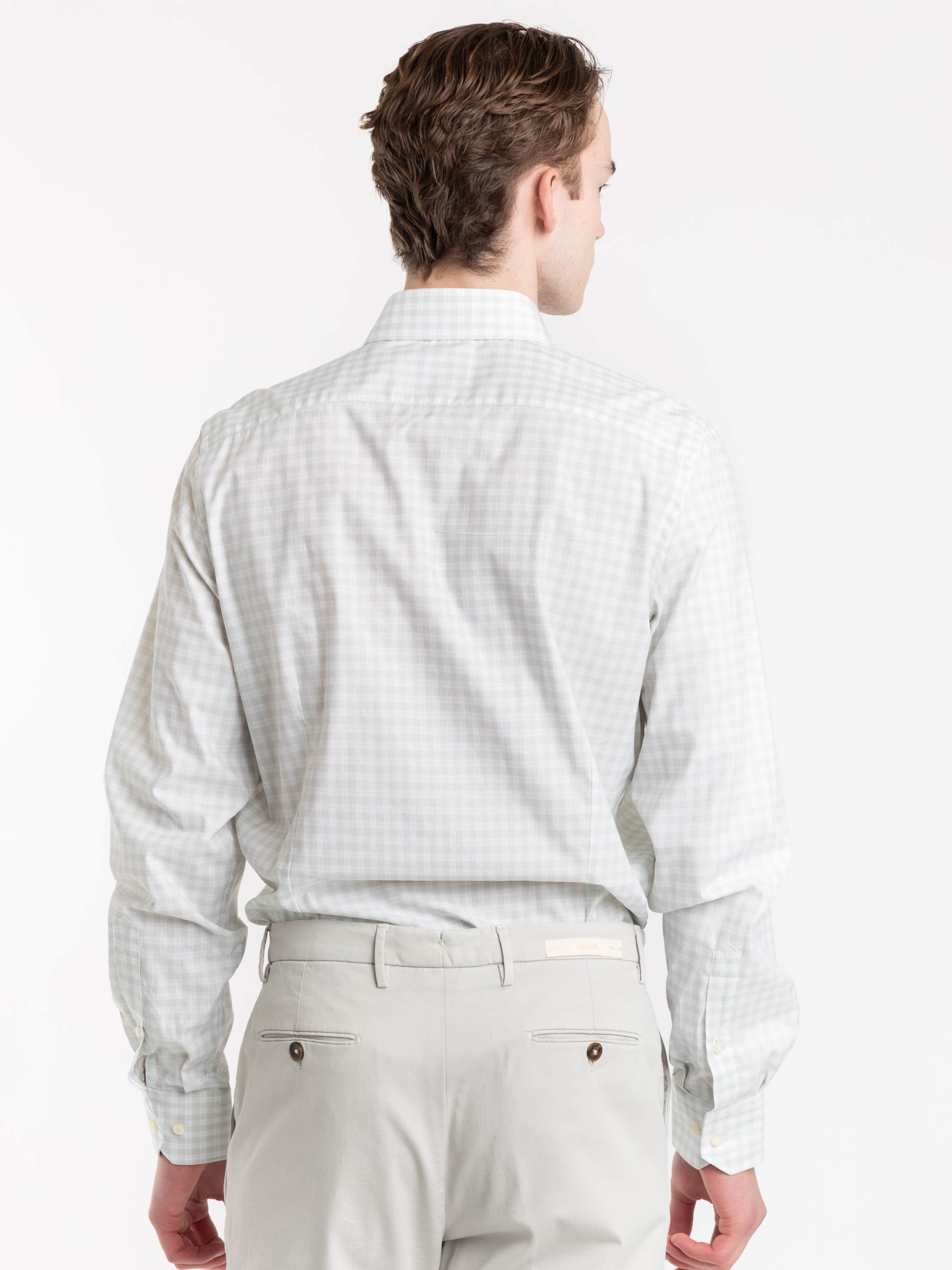 Mint Check Modern Fit Dress Shirt
