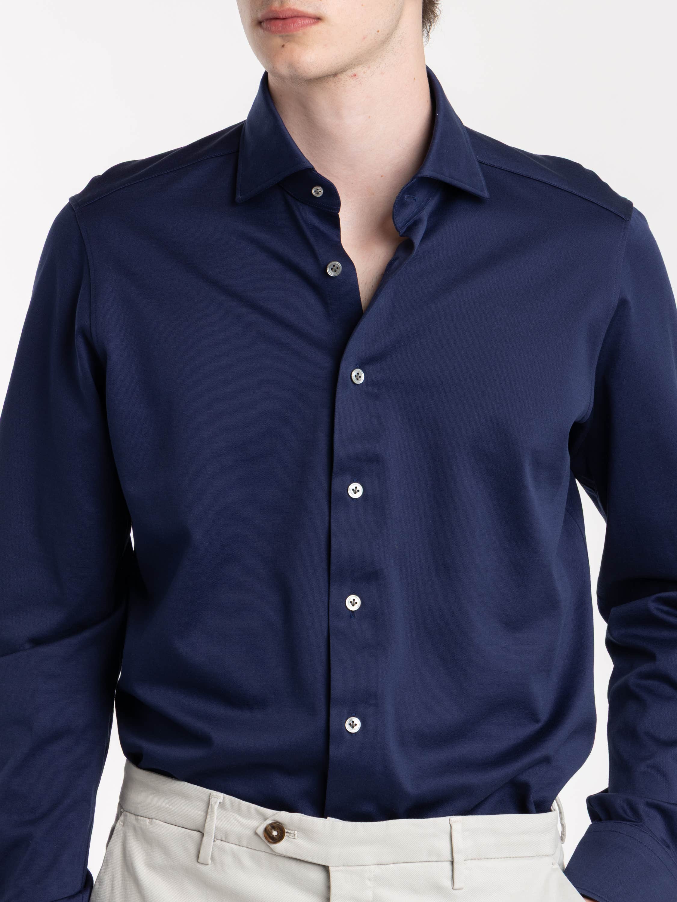 Navy Luxury Modern Fit Shirt