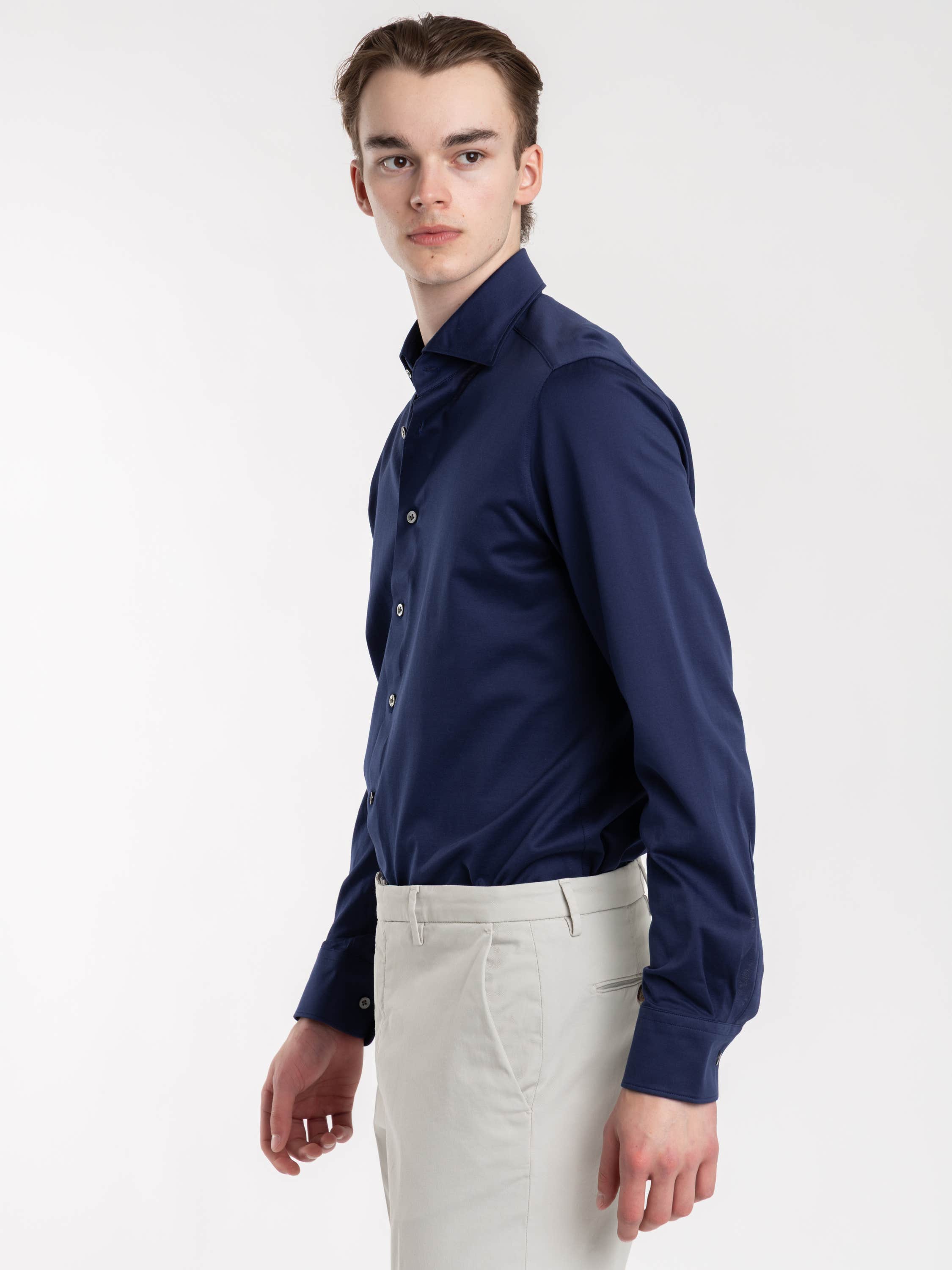Navy Luxury Modern Fit Shirt