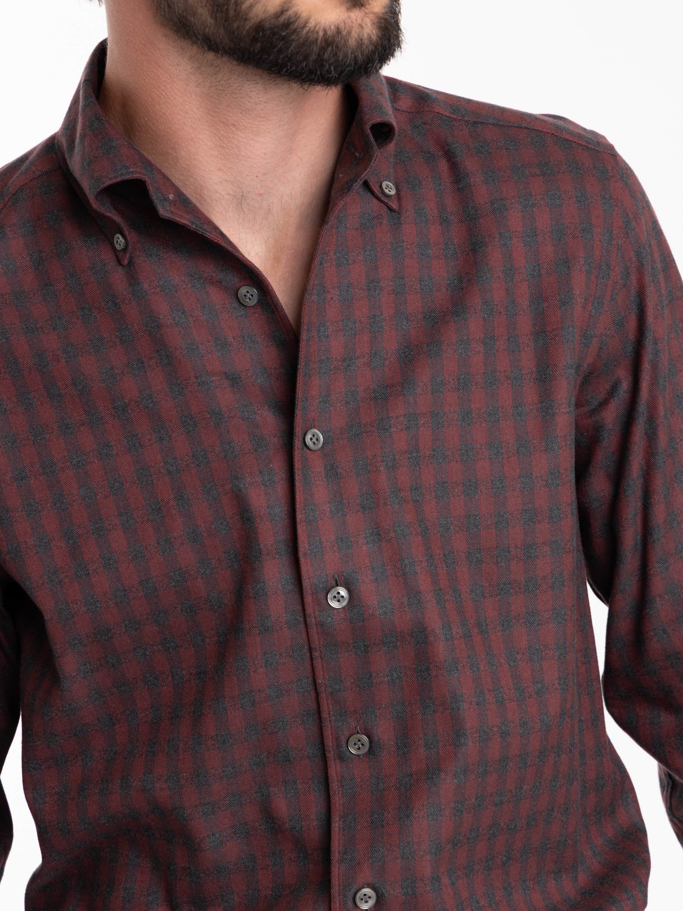 Red Flannel Dress Shirt
