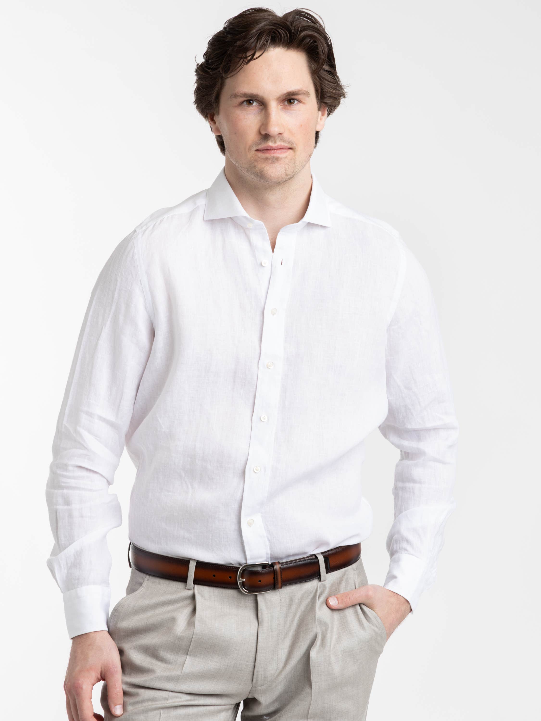 White Premium Linen Shirt