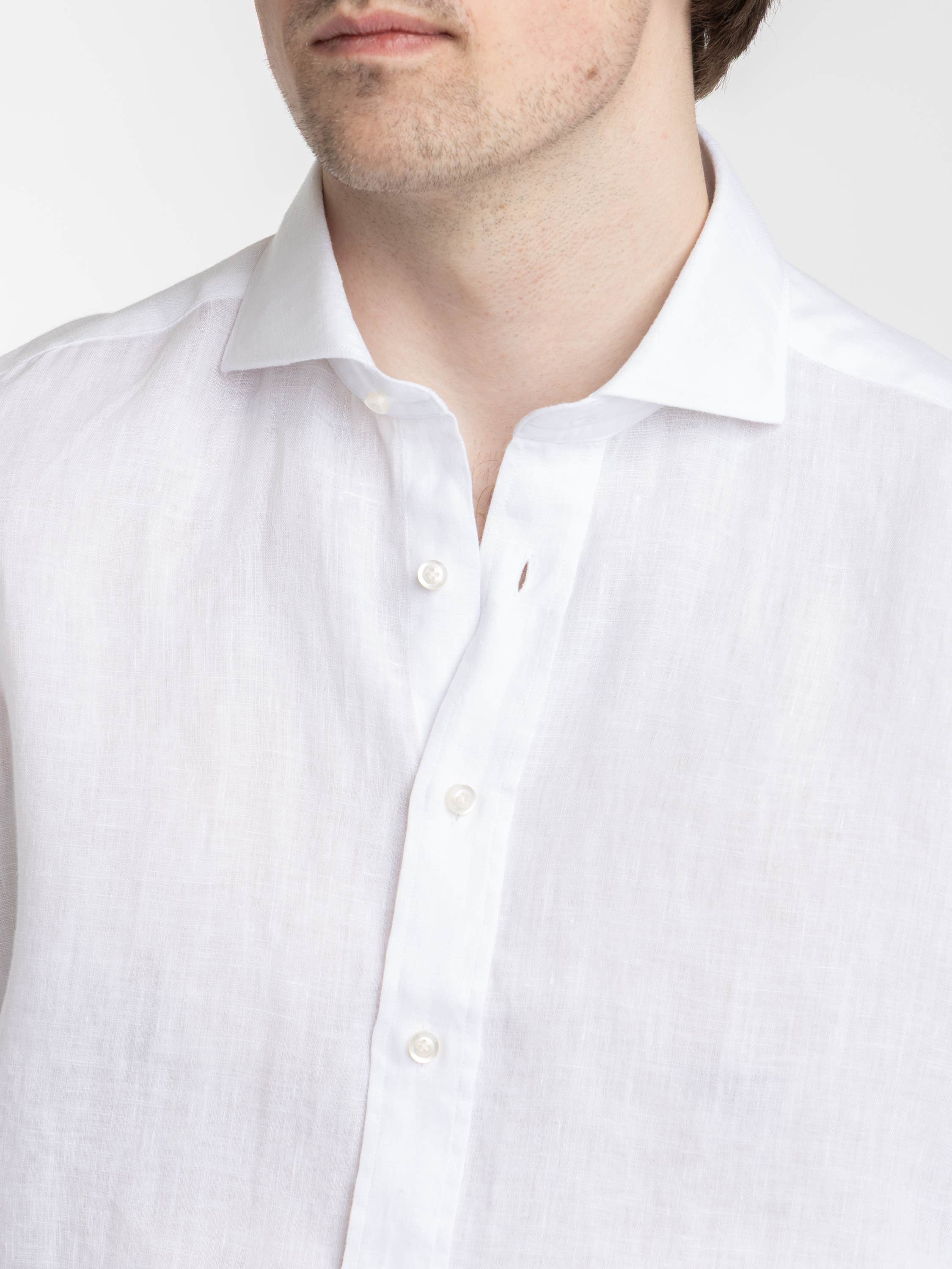 White Premium Linen Shirt