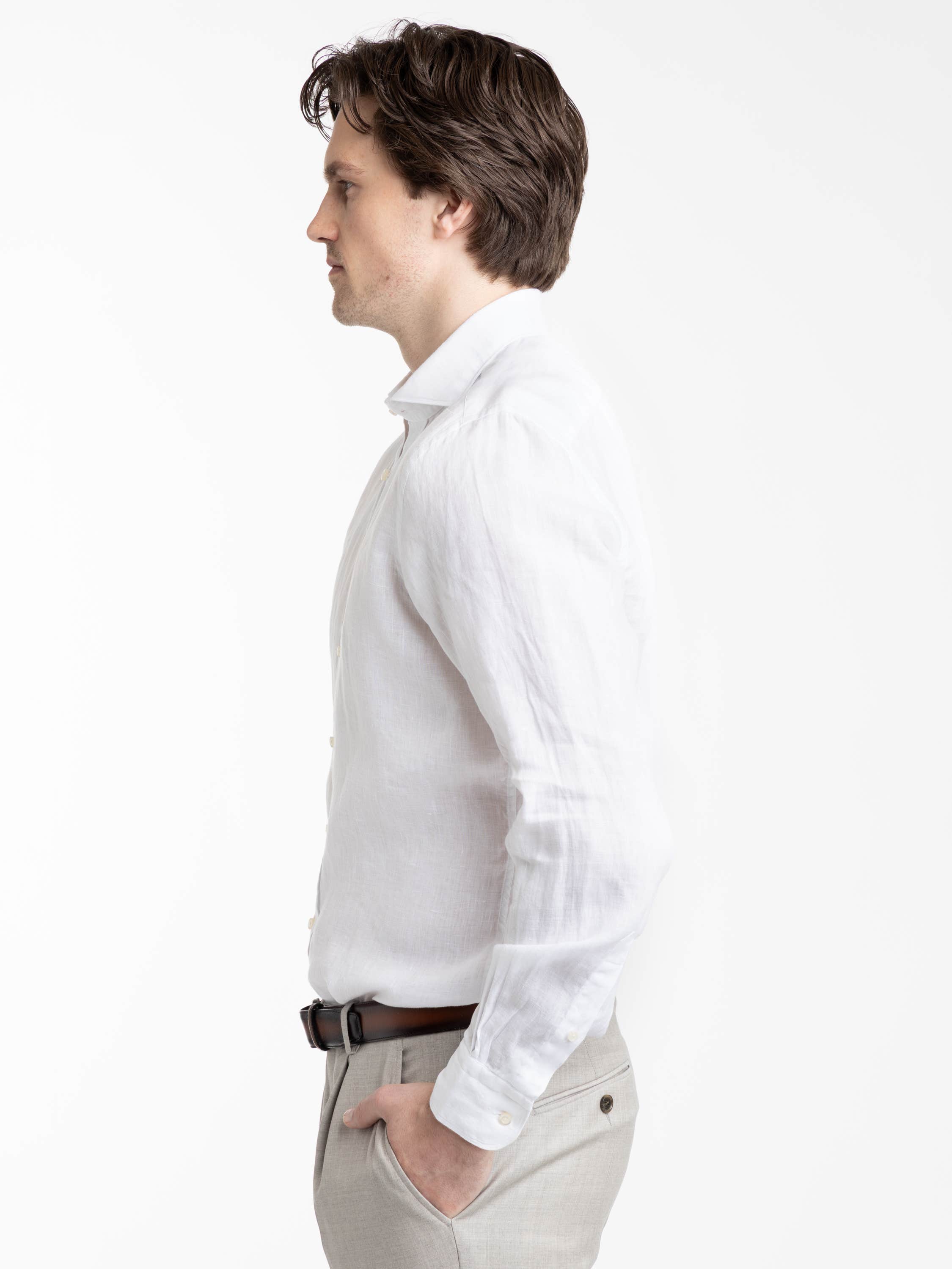 White Premium Linen Shirt