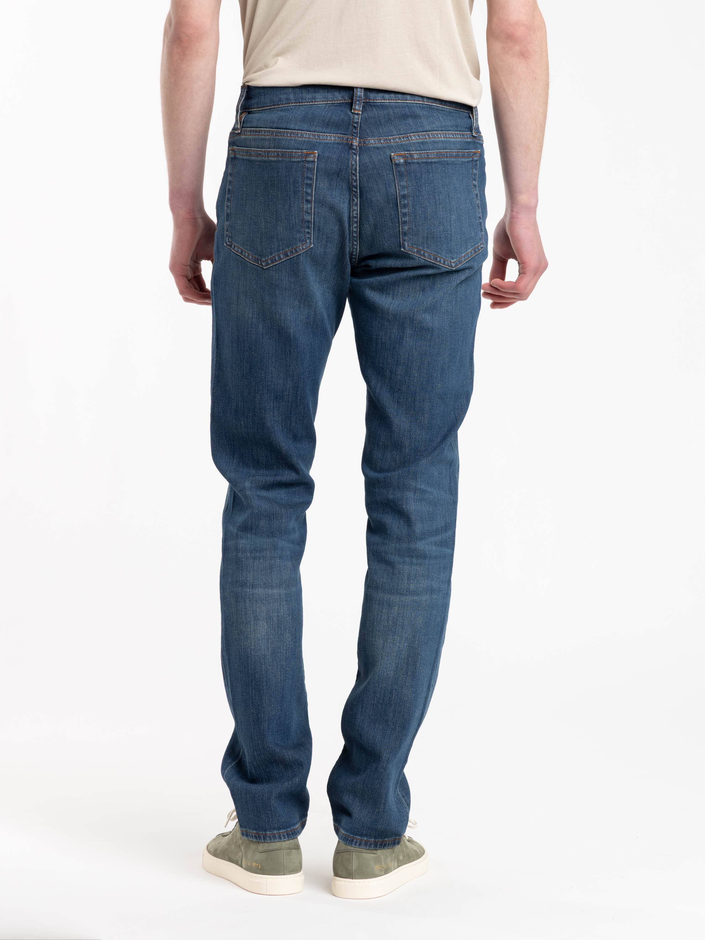 Belfort Blue L'Homme Slim Brushed Twill Jeans