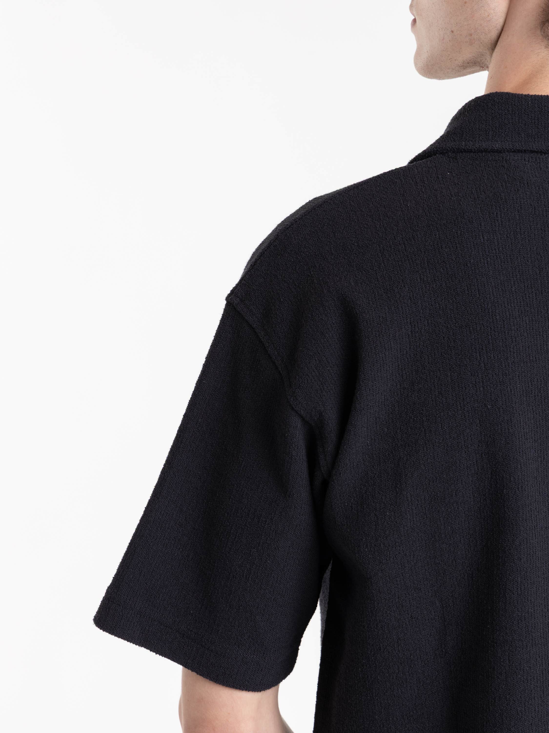 Dark Navy Textured Polo