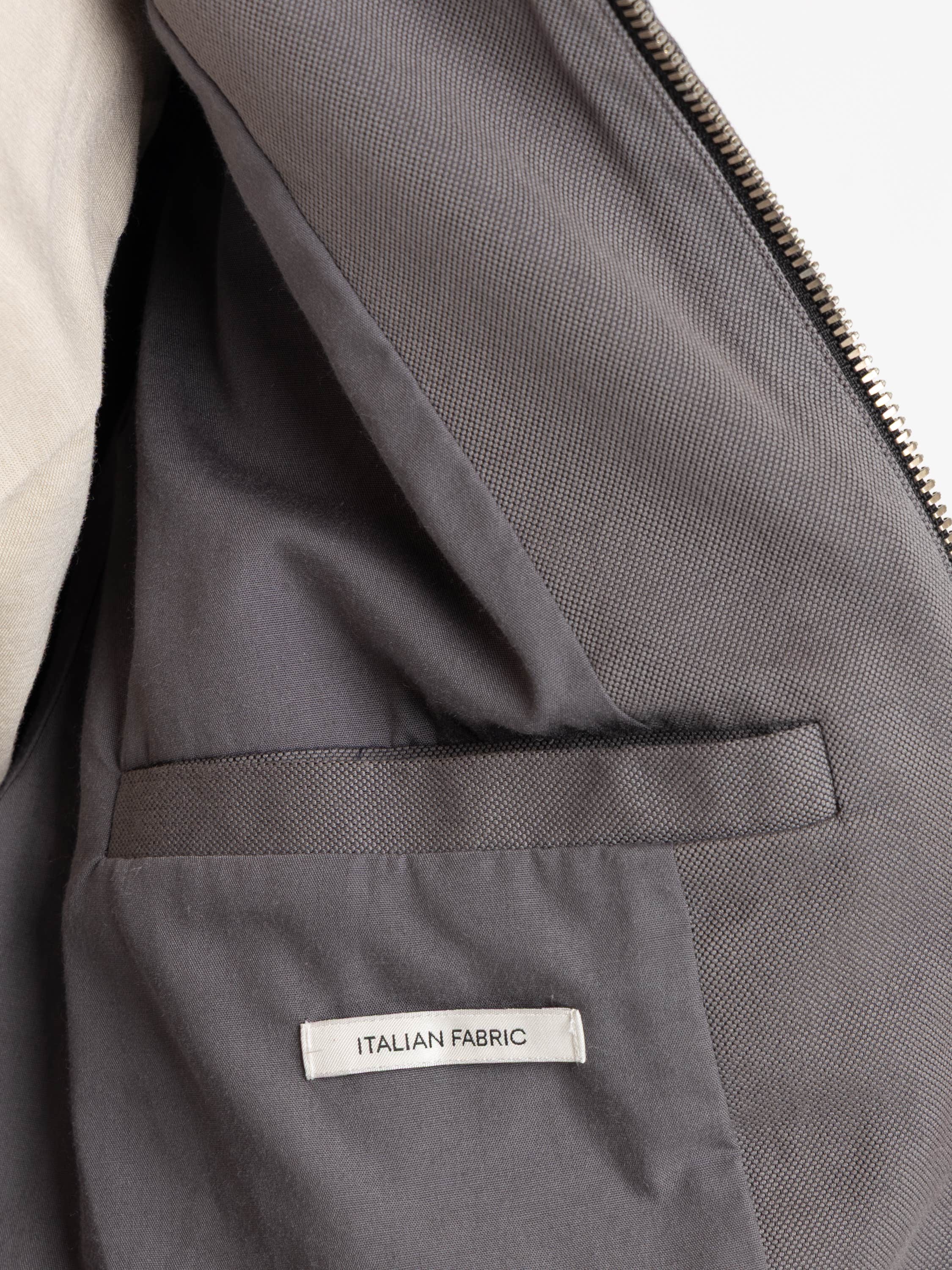 Grey Double Face Wool Trucker Jacket