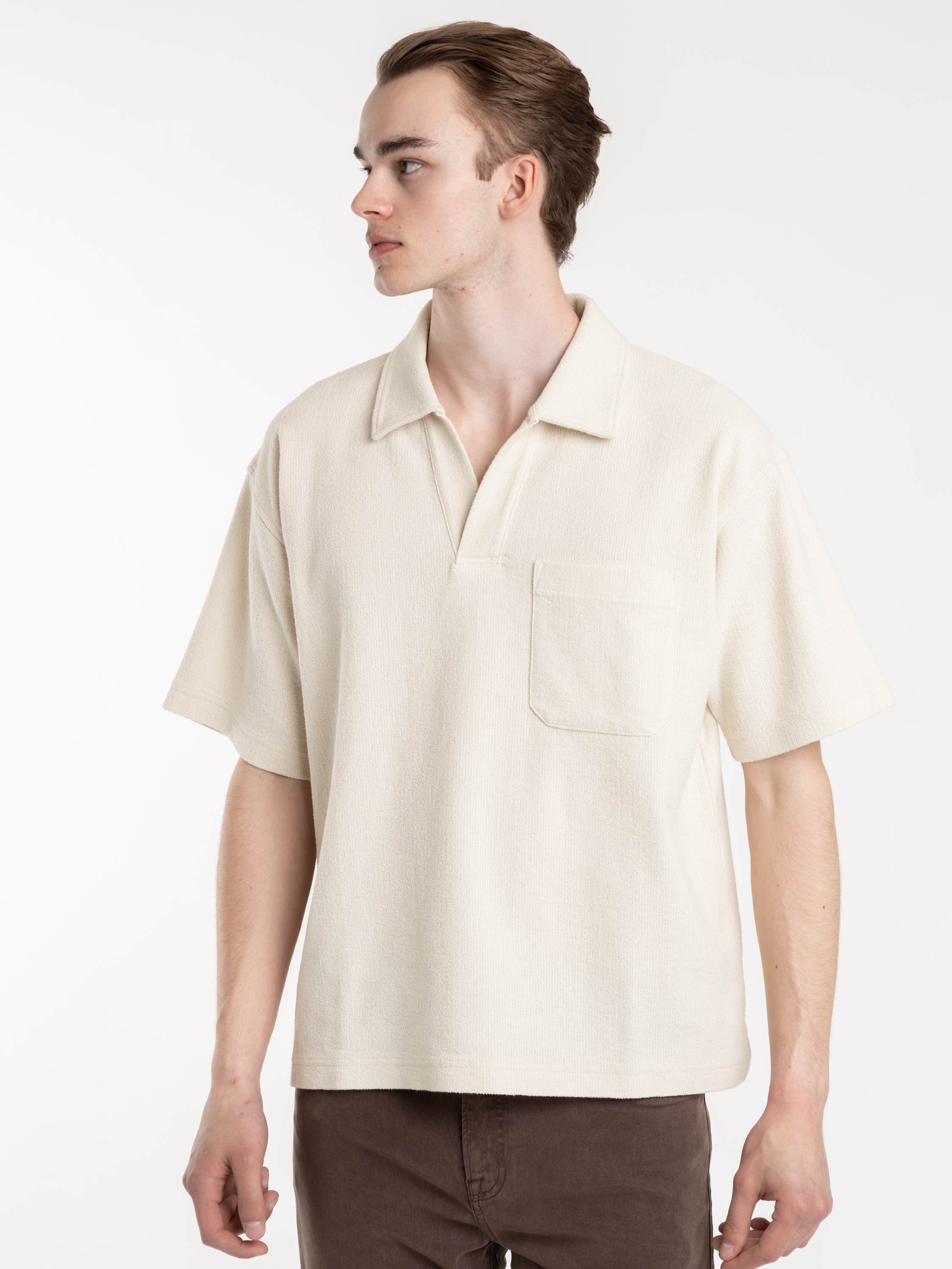 Light Stone Textured Polo