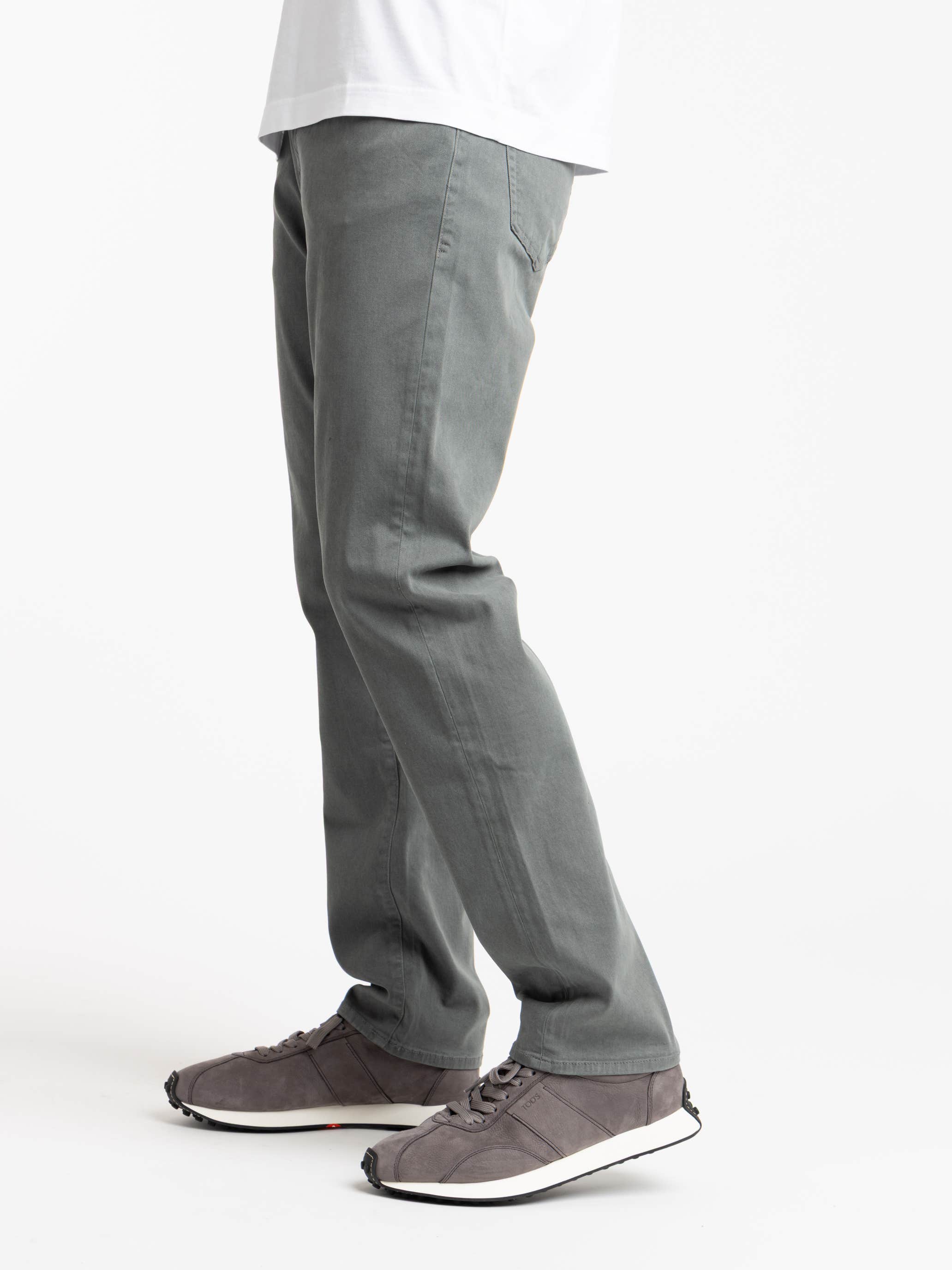 L'Homme Grey Slim Jean in Old Blue