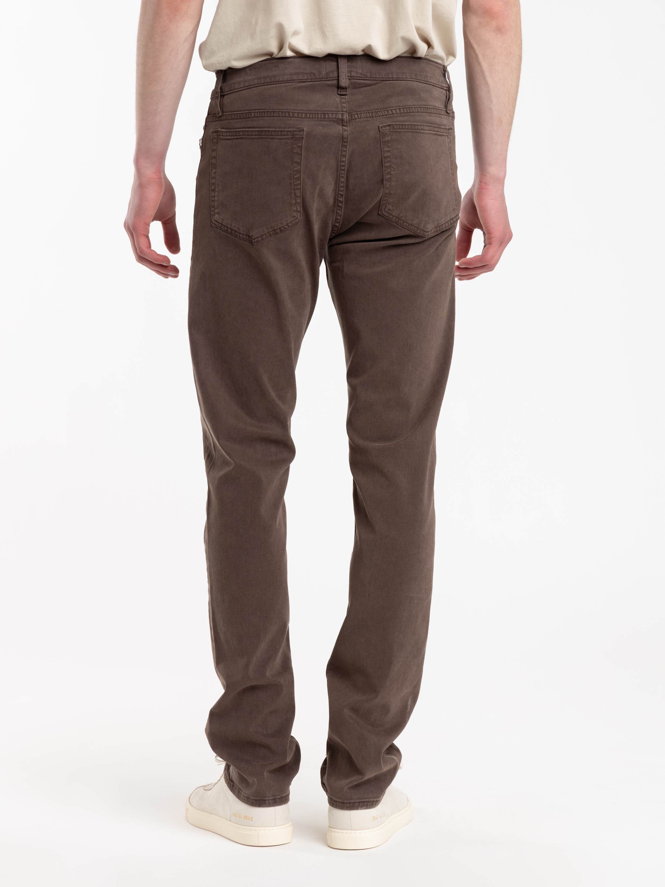 Mocha L'Homme Slim Brushed Twill