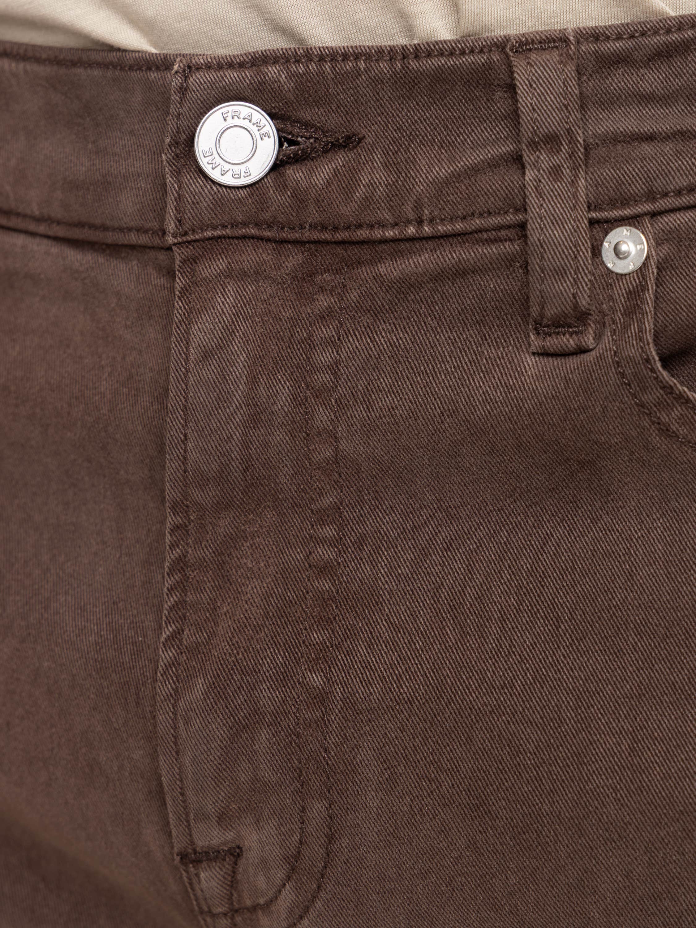 Mocha L'Homme Slim Brushed Twill