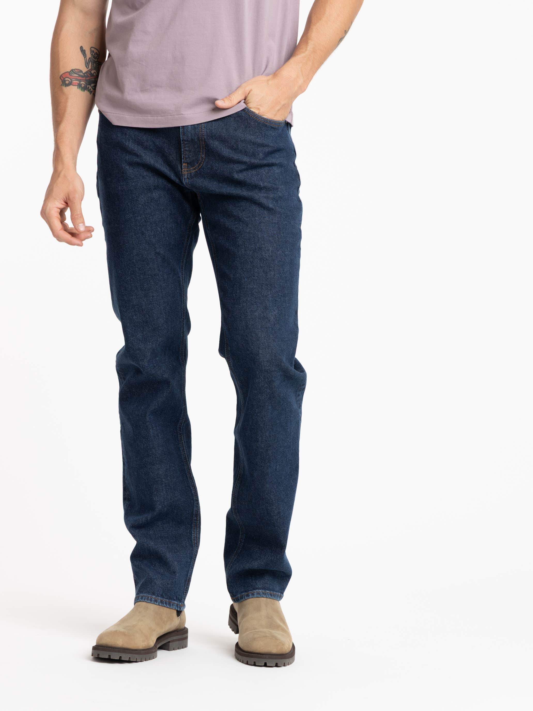 Modern Straight Jean in Varsity