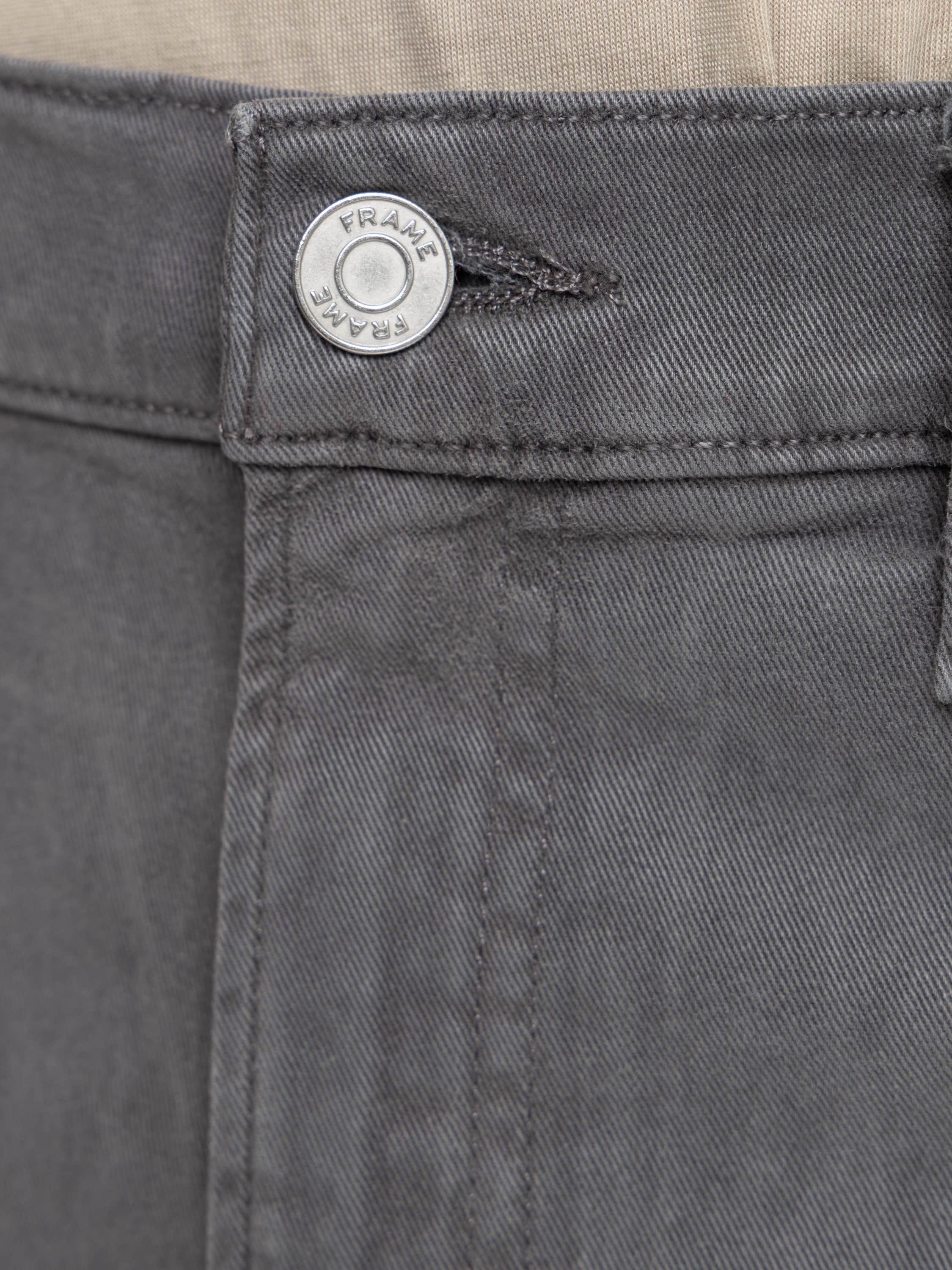 Stone Grey L'Homme Slim Brushed Twill Jeans