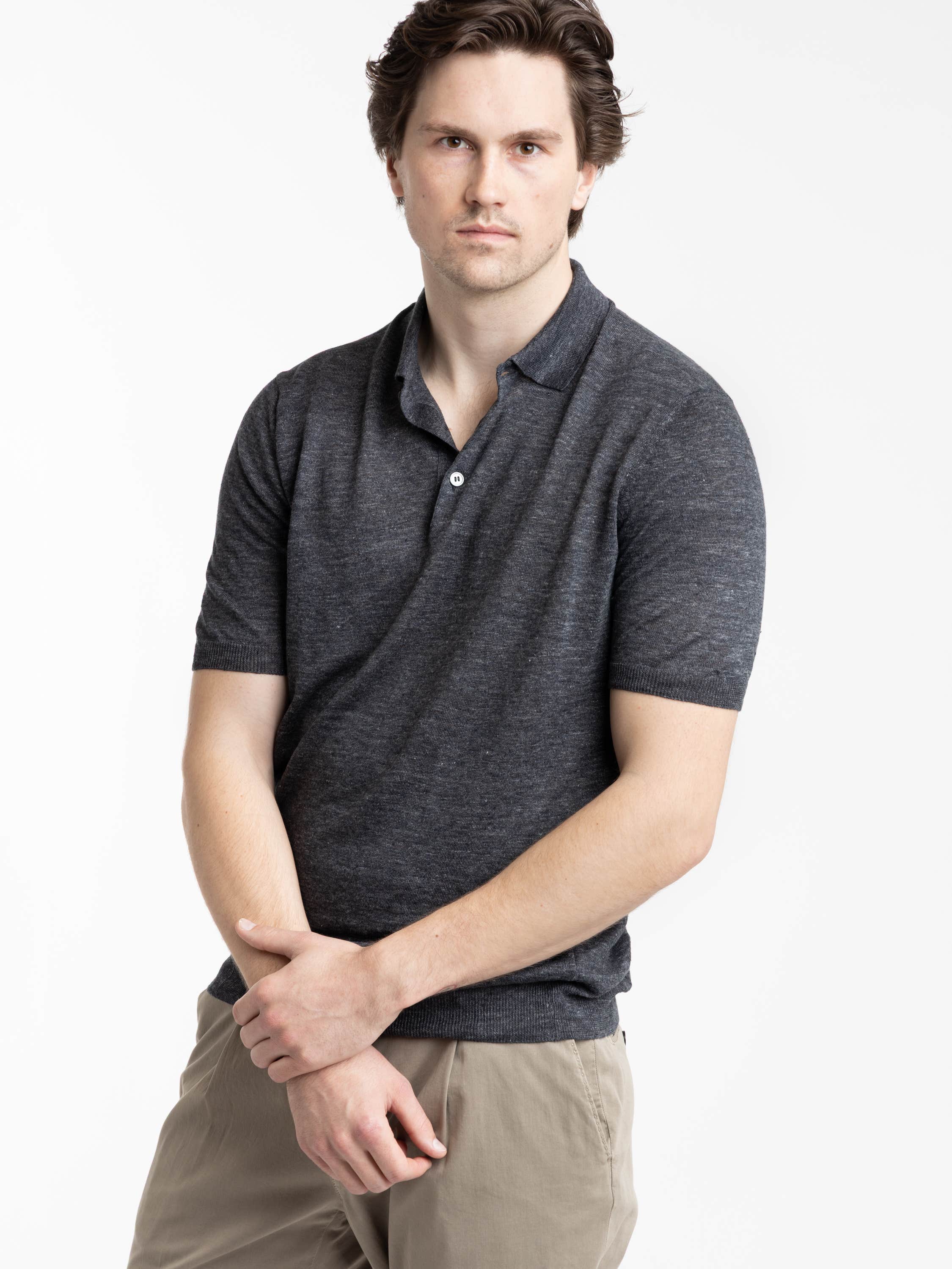 Black Refined Polo Shirt