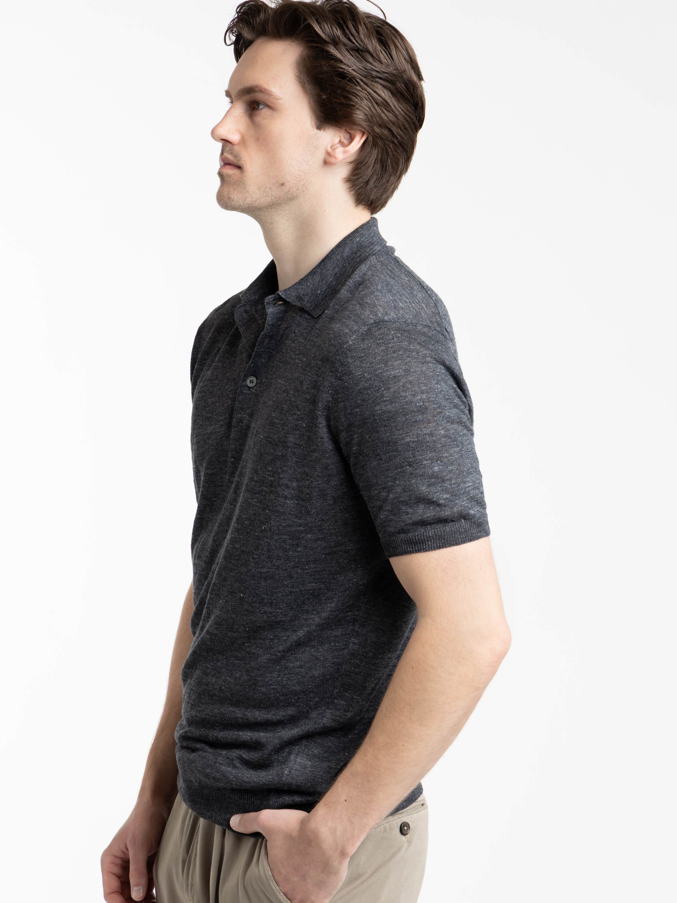 Black Refined Polo Shirt