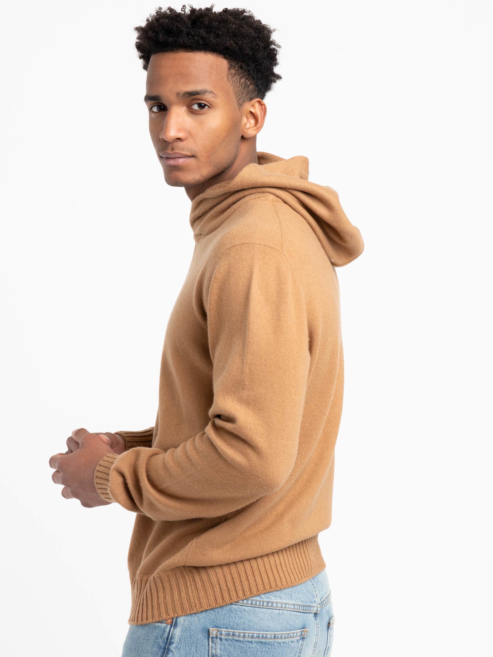 Tan Hooded Sweater