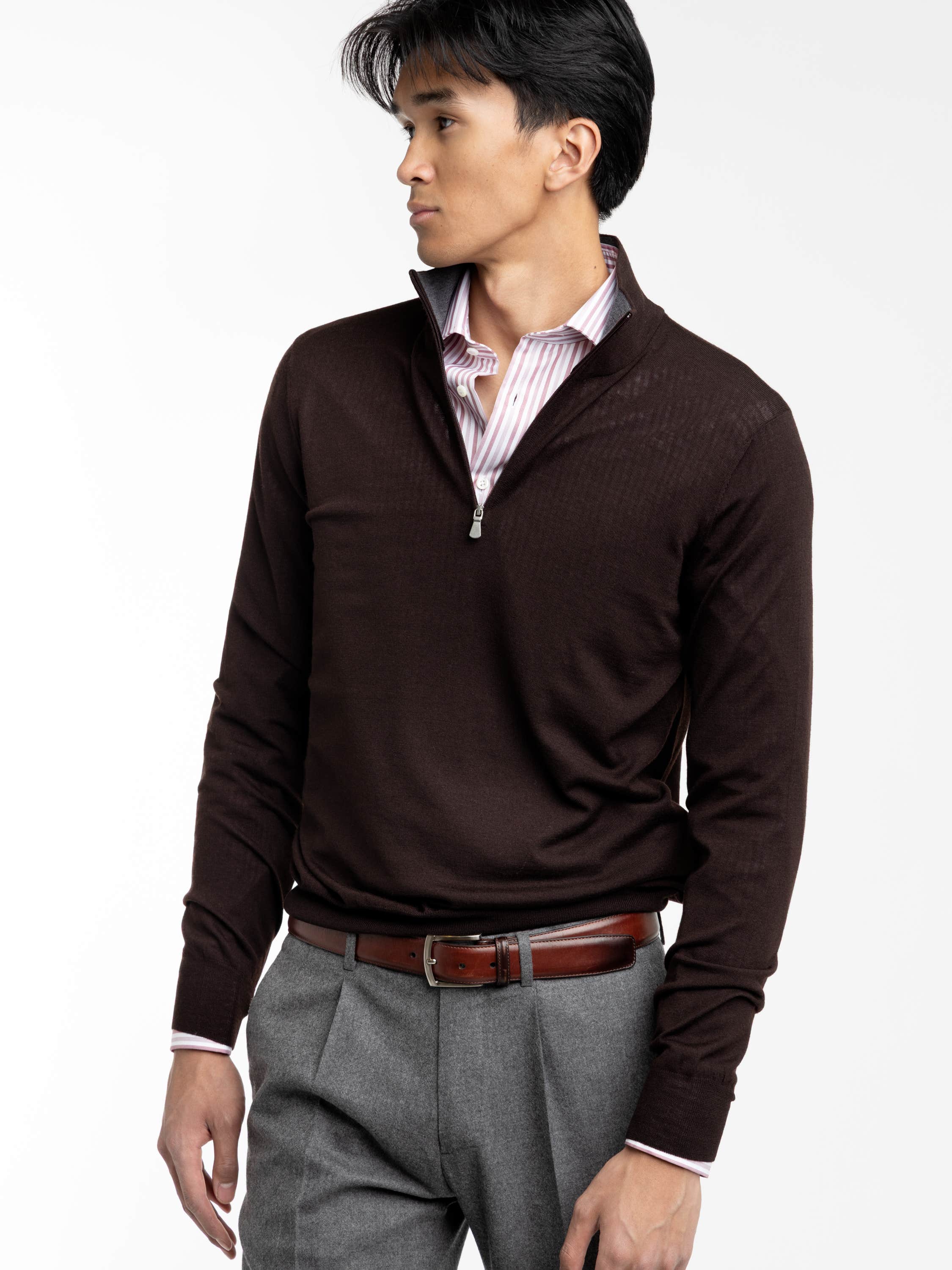 Dark Brown Wool Shirt