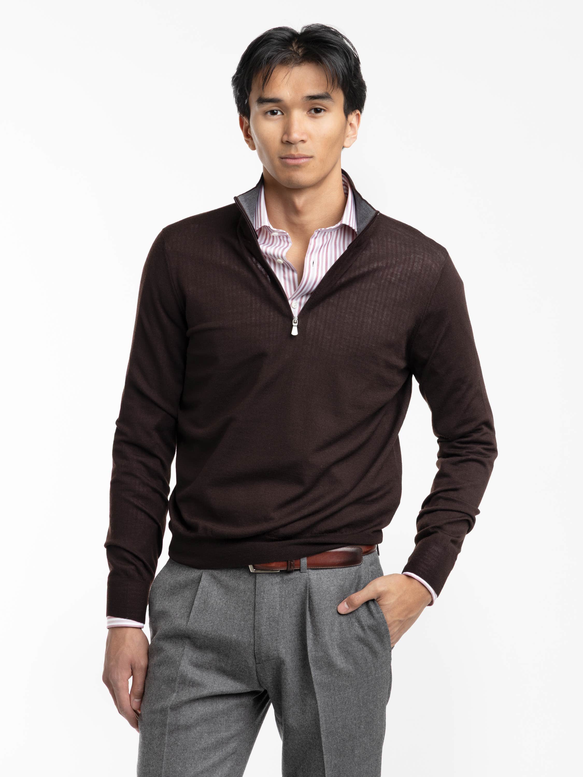 Dark Brown Wool Shirt