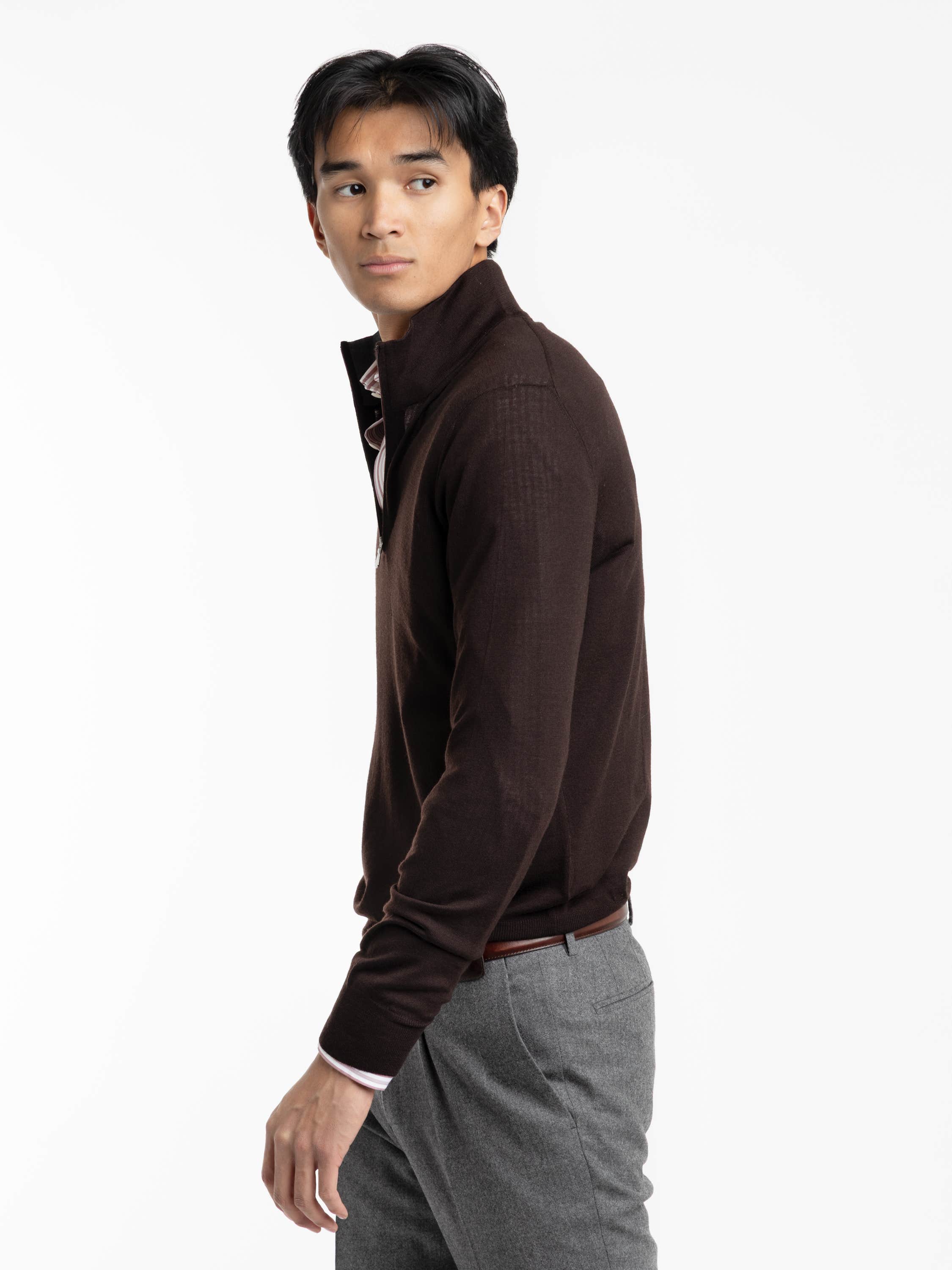 Dark Brown Wool Shirt