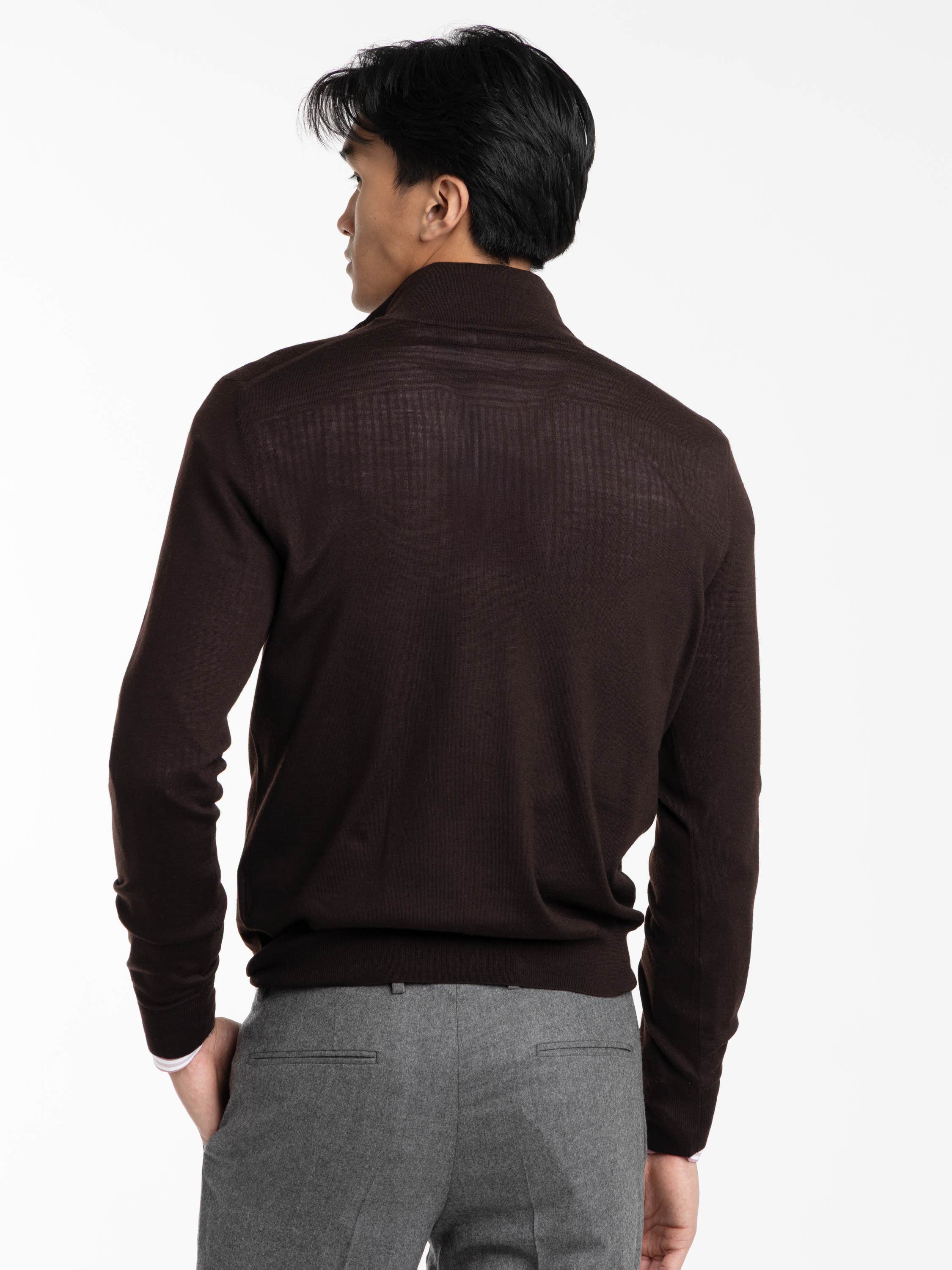 Dark Brown Wool Shirt