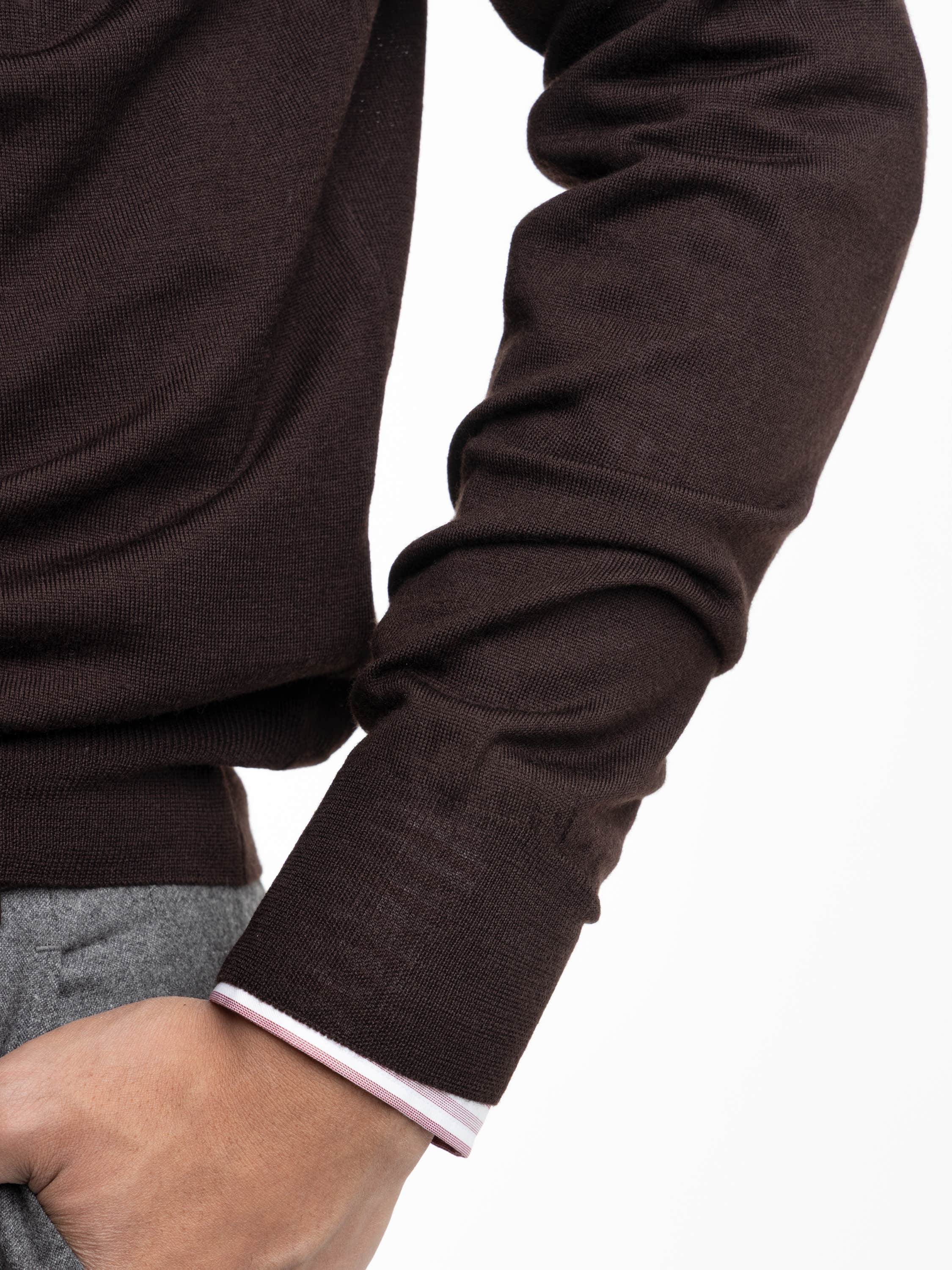 Dark Brown Wool Shirt