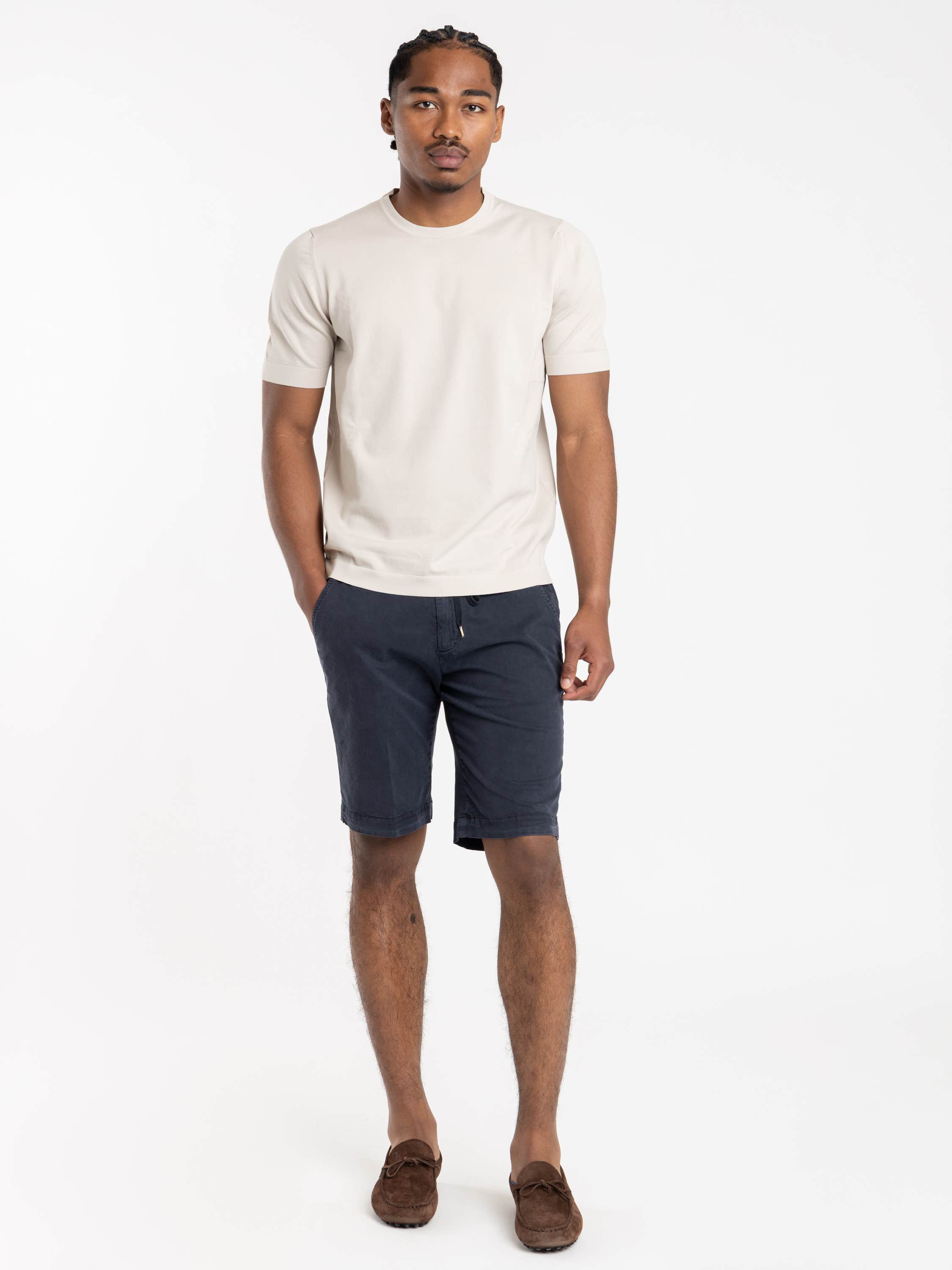 Grey Organic Cotton Knit T-Shirt