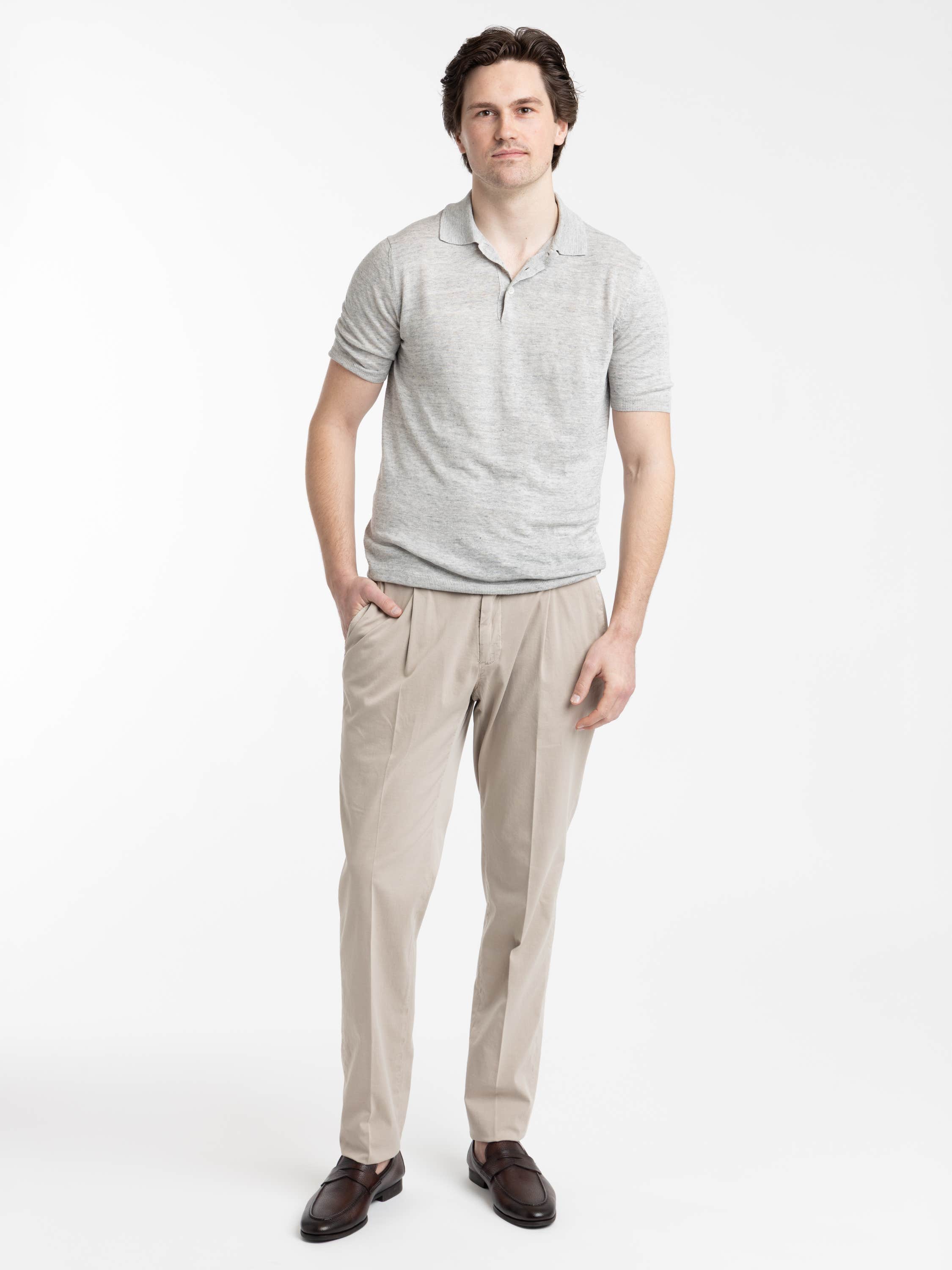 Light Grey Refined Polo Shirt