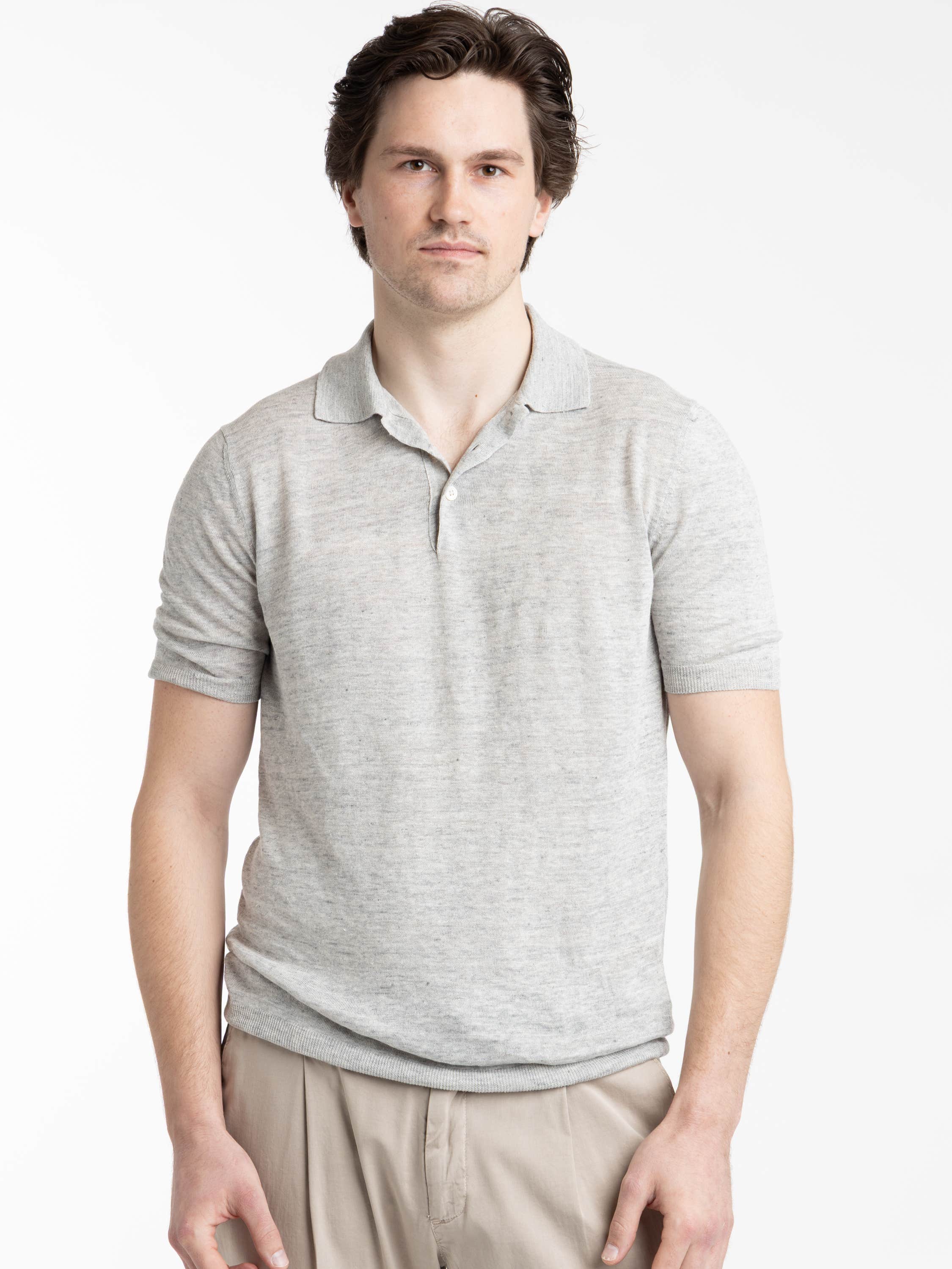 Light Grey Refined Polo Shirt