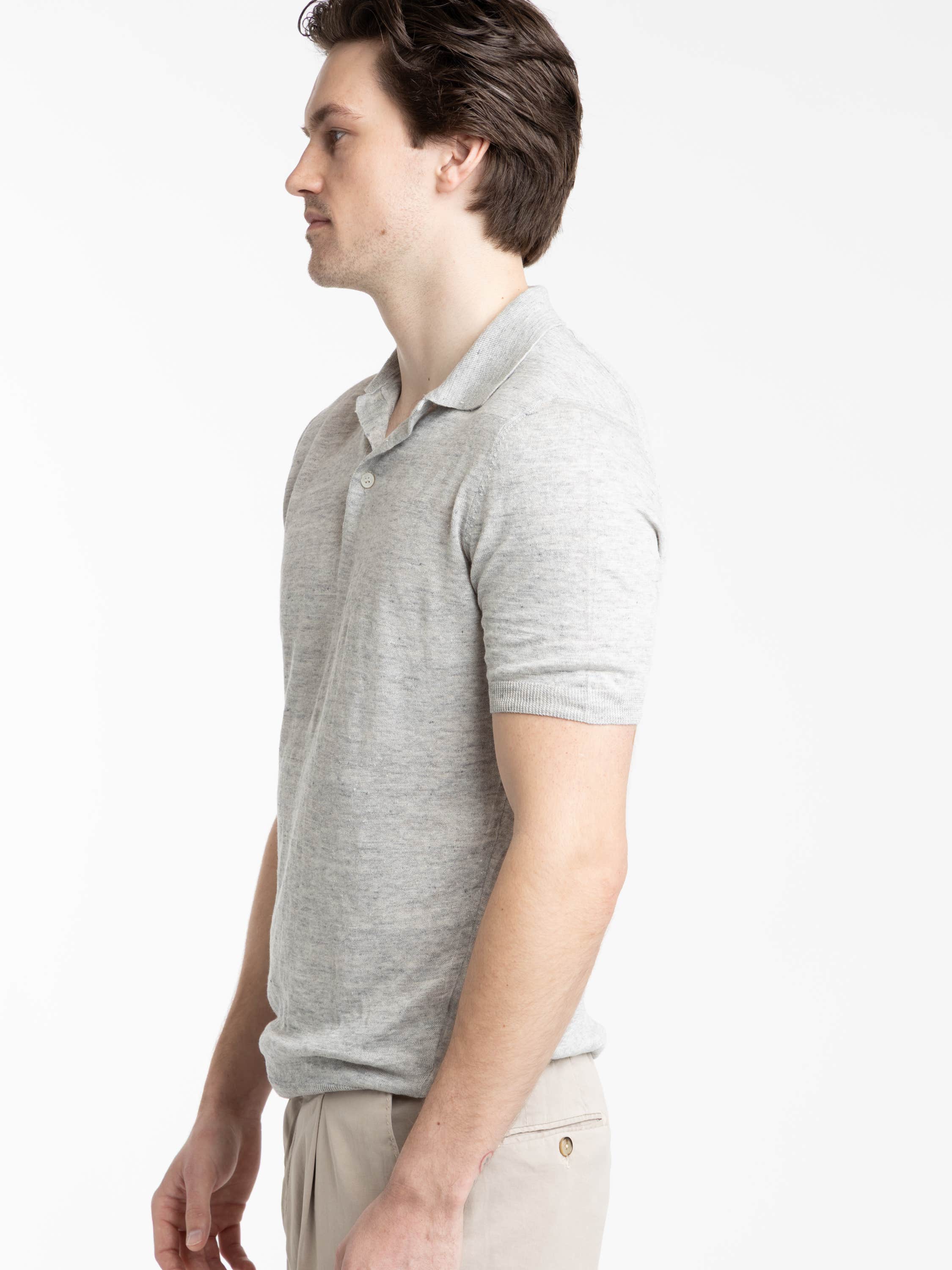 Light Grey Refined Polo Shirt