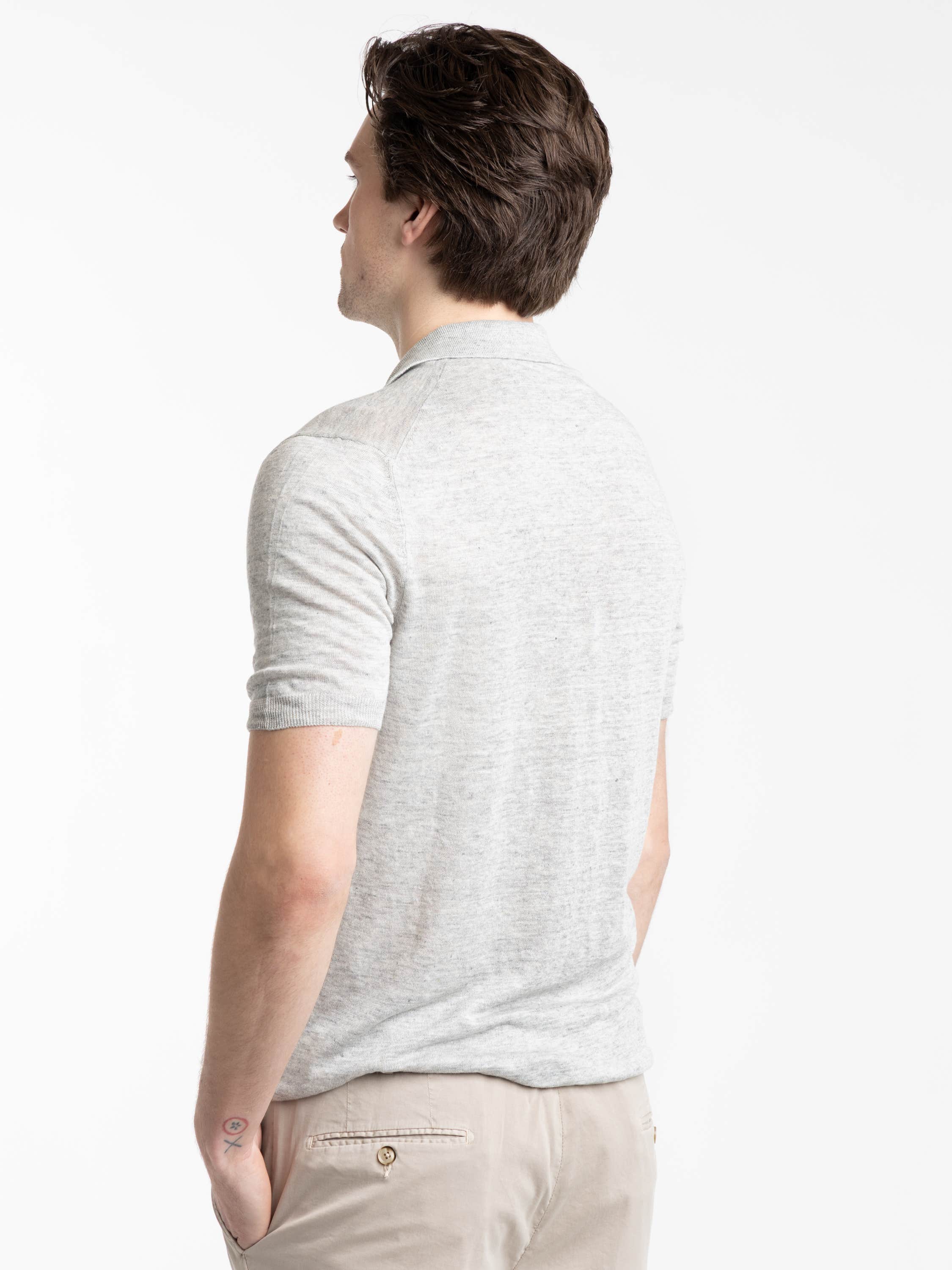 Light Grey Refined Polo Shirt