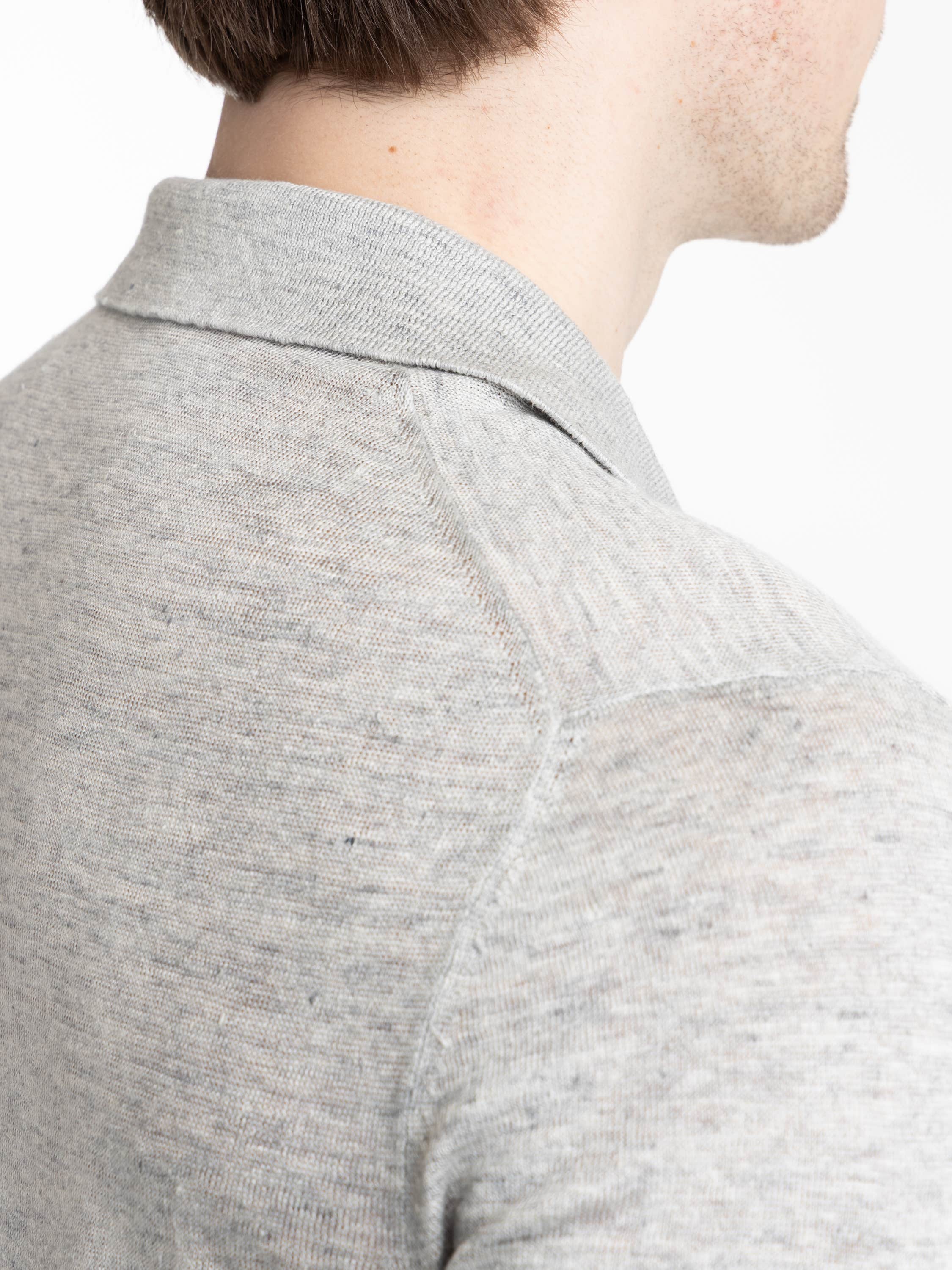 Light Grey Refined Polo Shirt