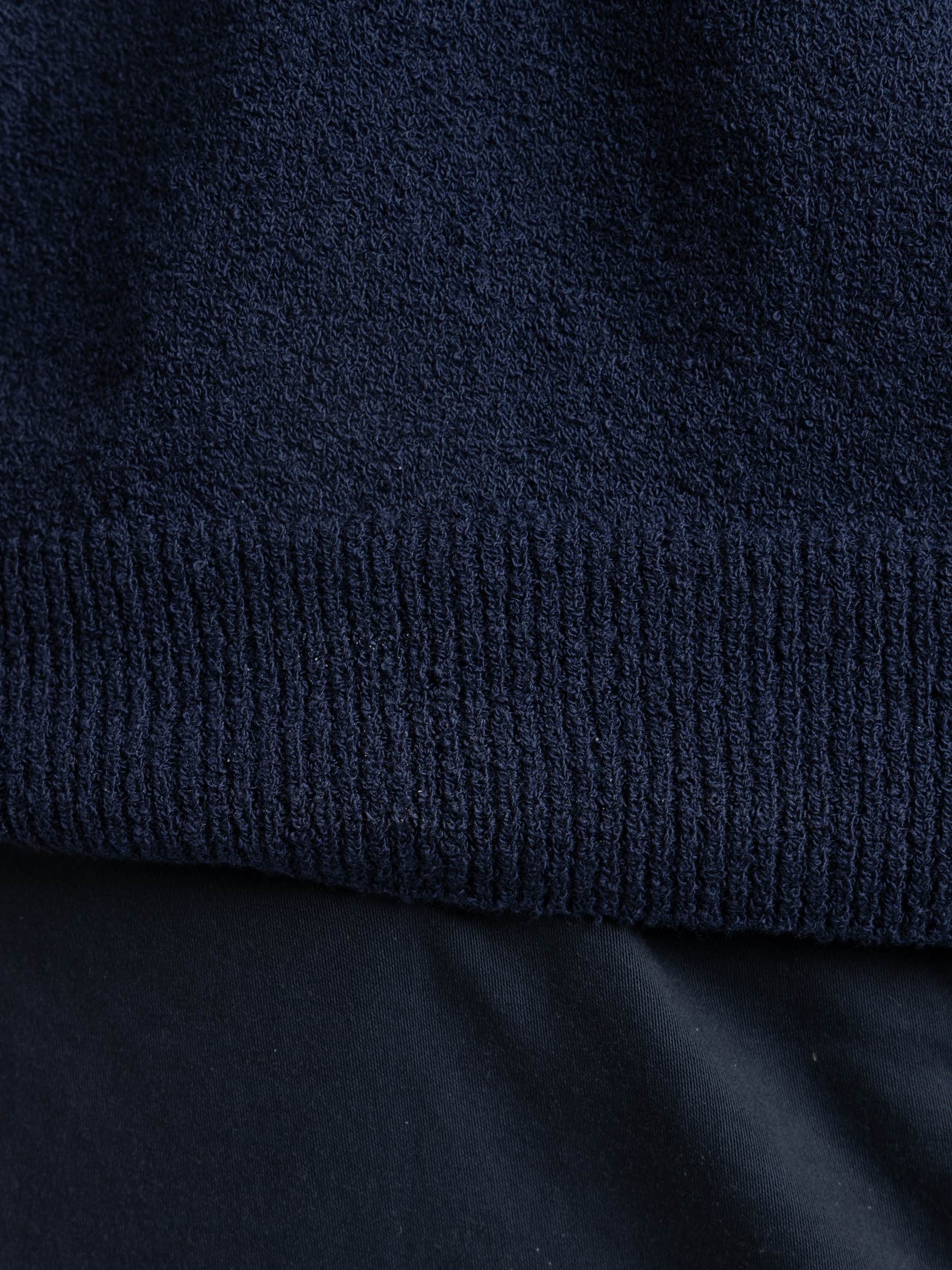 Navy Crewneck Terry T-shirt