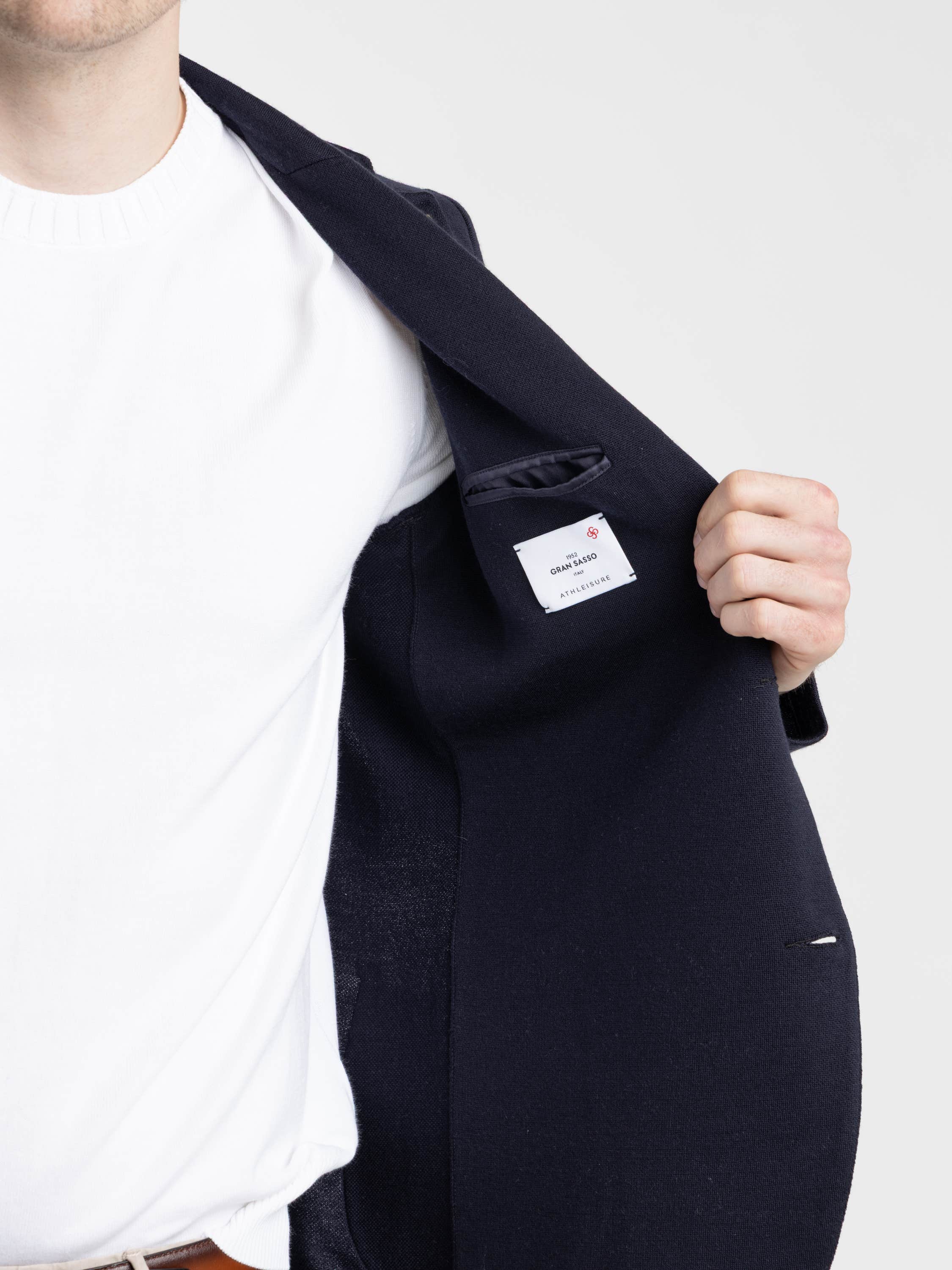 Navy Knit Jacket
