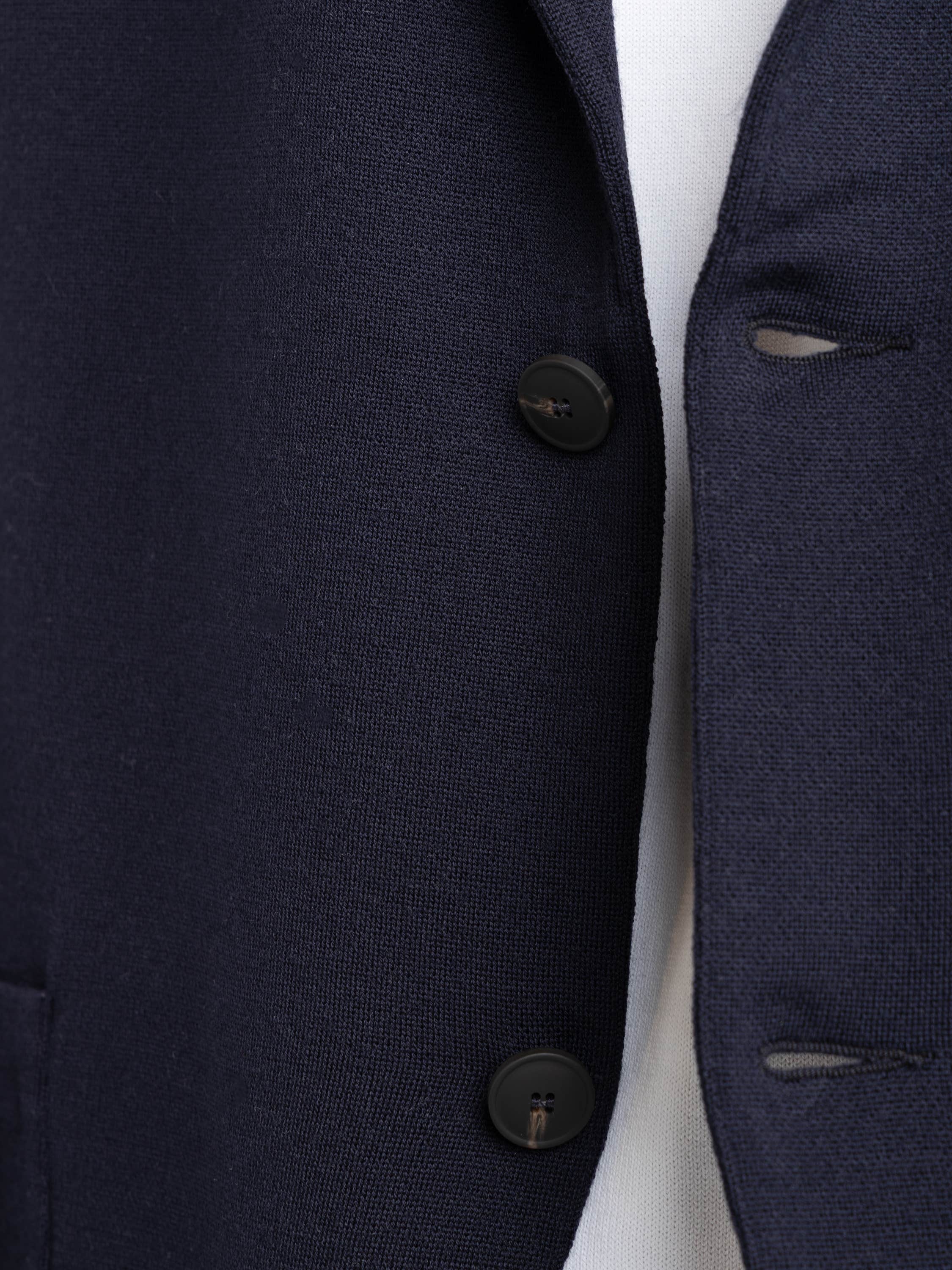 Navy Knit Jacket
