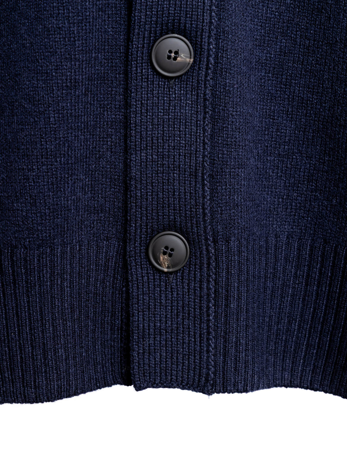 Navy Super Geelong Wool Cardigan