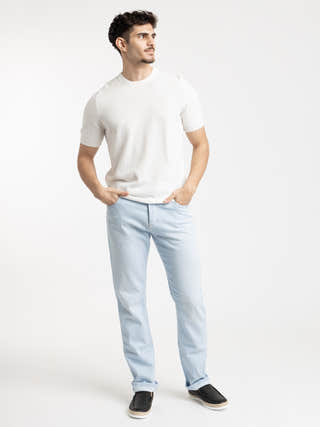 Gran Sasso White Crewneck Terry T-shirt