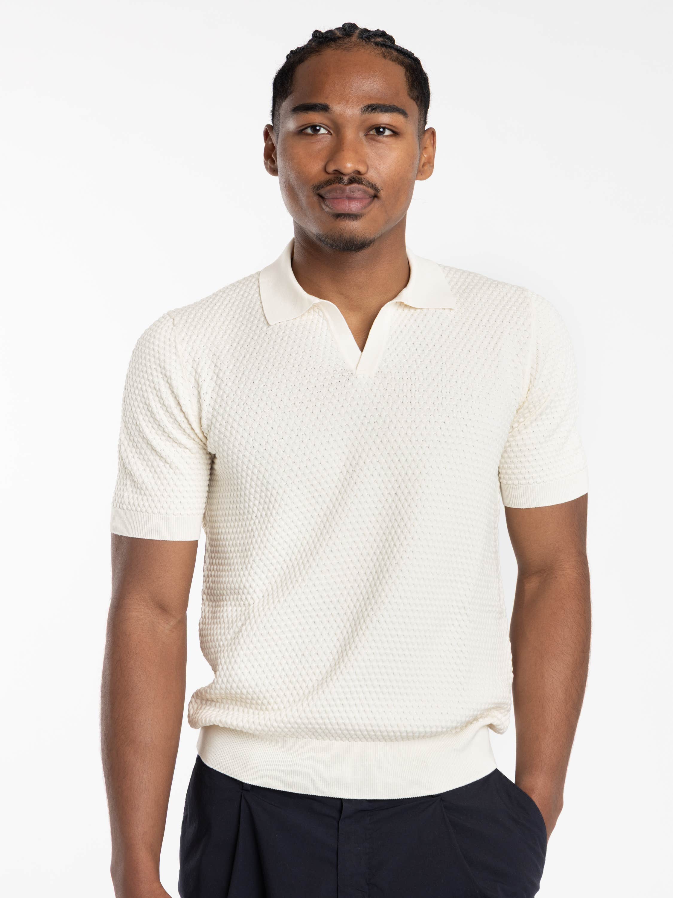 White Polo Tennis Short Sleeve Shirt
