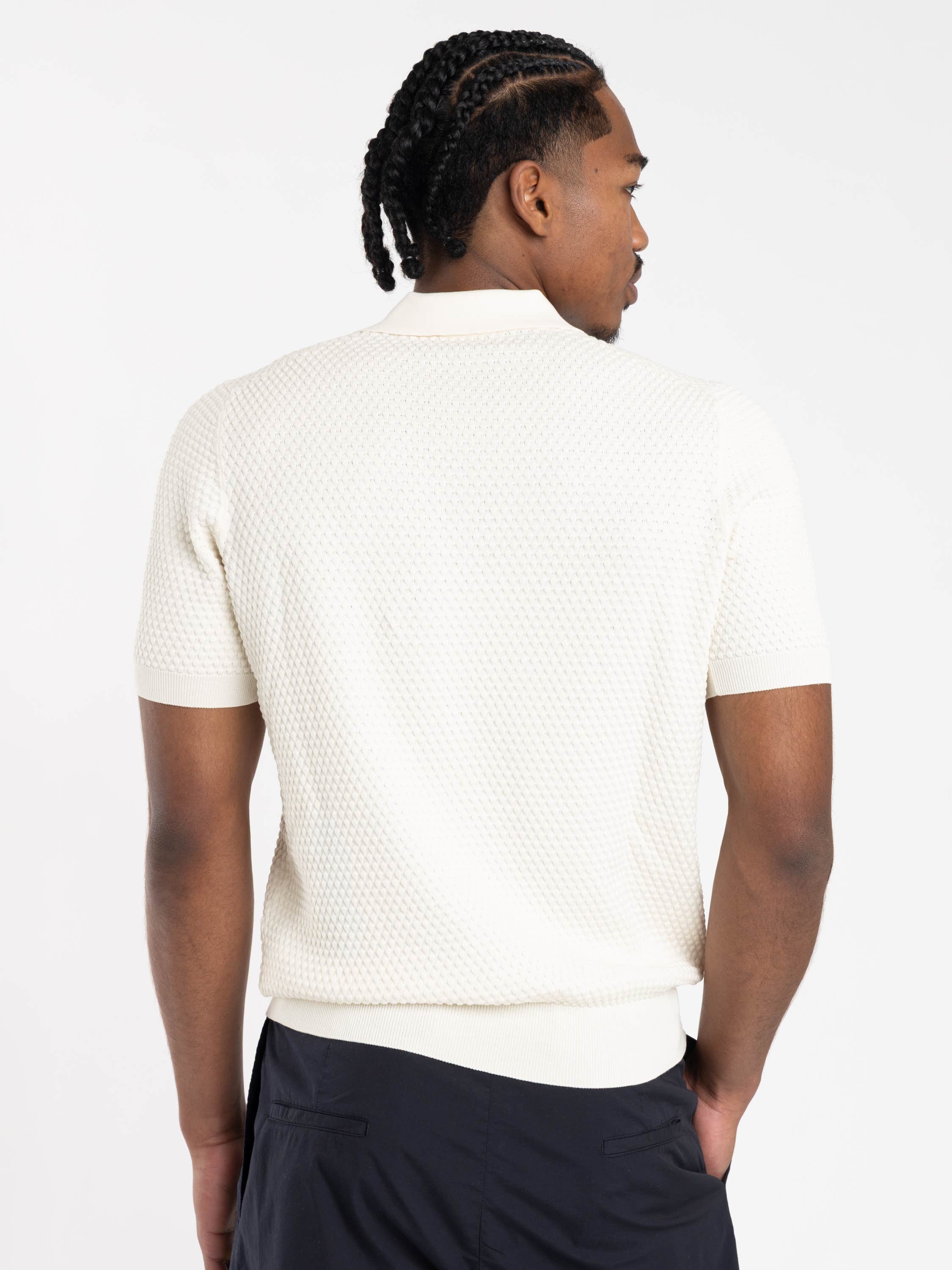 White Polo Tennis Short Sleeve Shirt