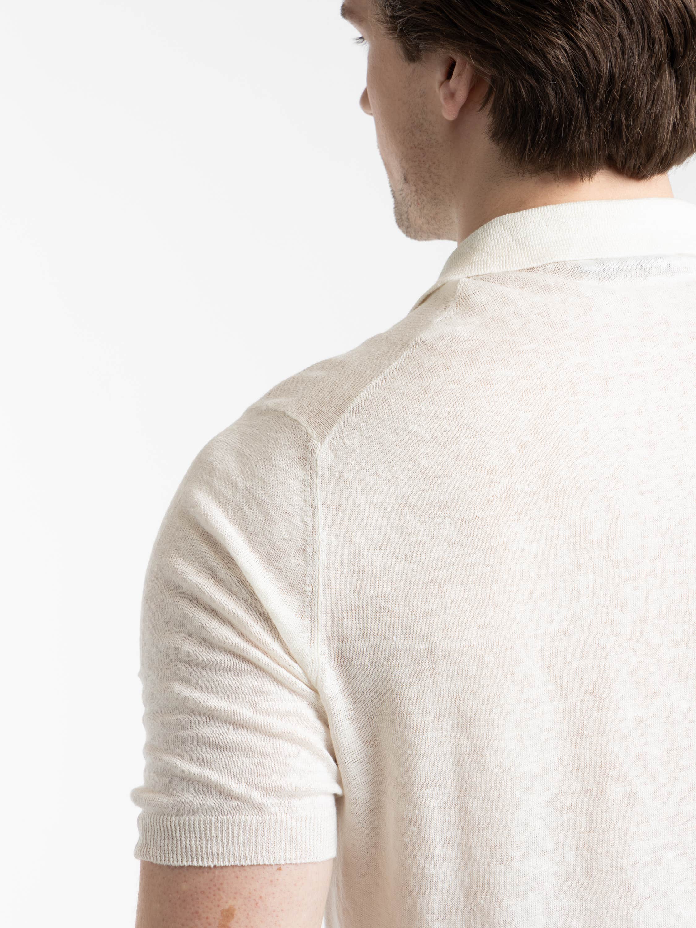 White Refined Polo Shirt